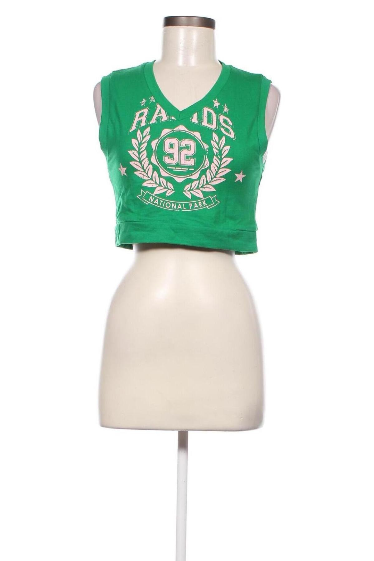 Γυναικείο αμάνικο μπλουζάκι Fb Sister, Μέγεθος XXS, Χρώμα Πράσινο, Τιμή 3,14 €