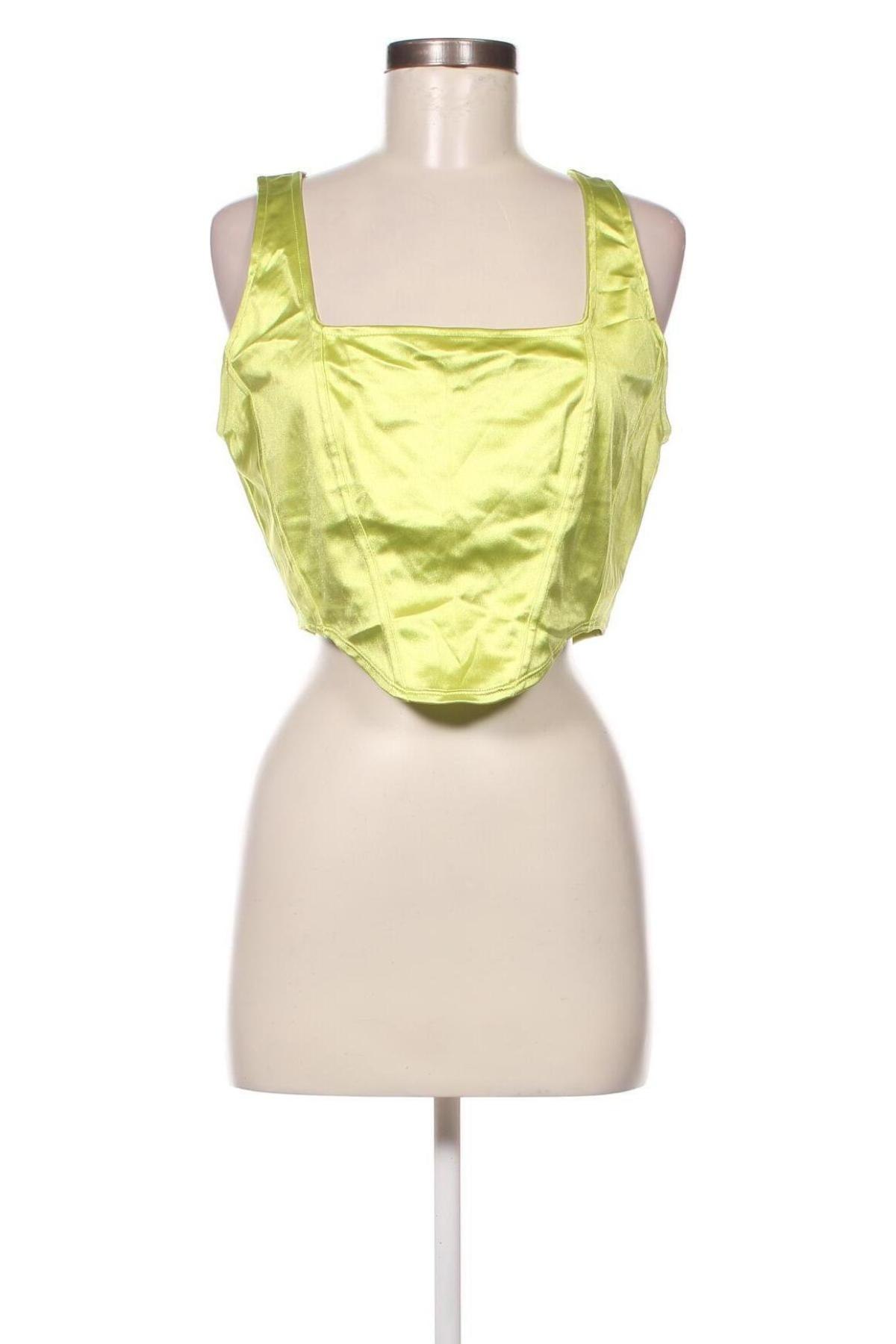 Γυναικείο αμάνικο μπλουζάκι H&M Divided, Μέγεθος L, Χρώμα Πράσινο, Τιμή 2,97 €