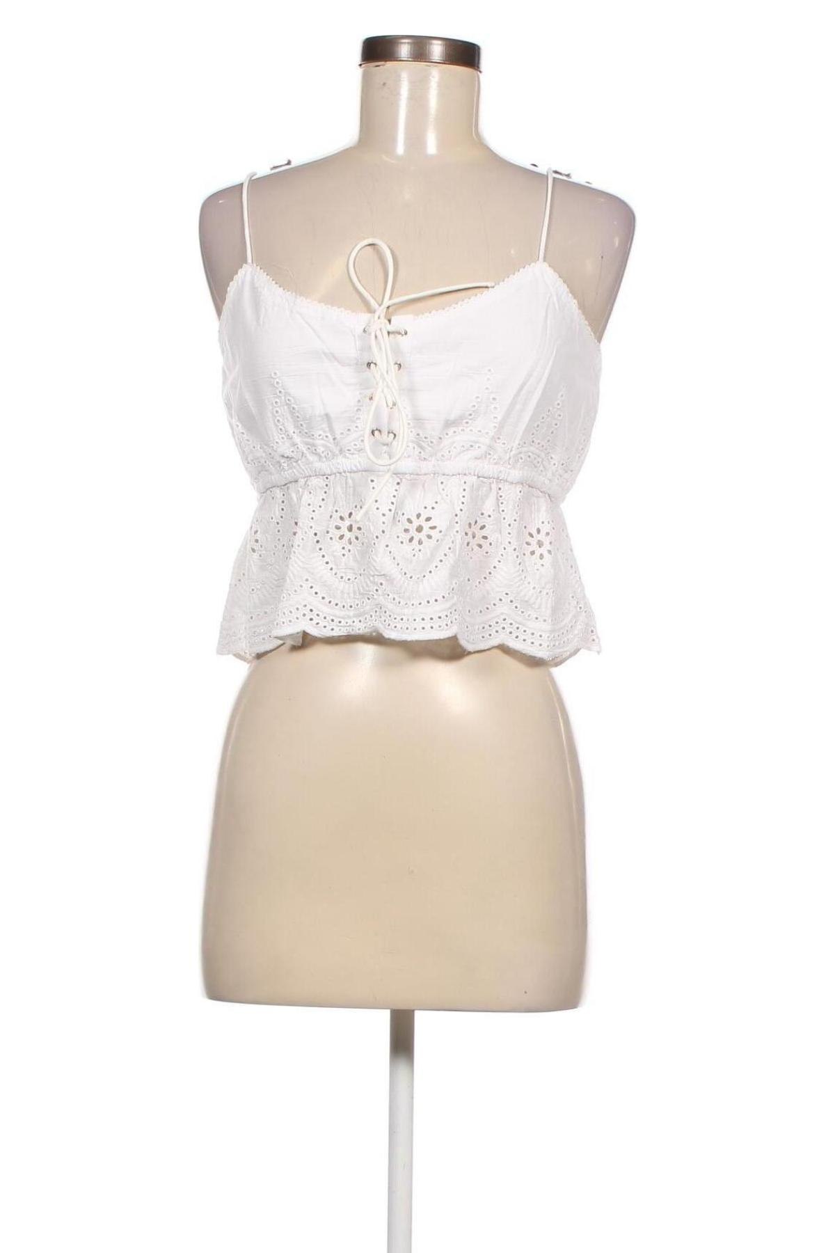 Γυναικείο αμάνικο μπλουζάκι Jennyfer, Μέγεθος M, Χρώμα Λευκό, Τιμή 4,98 €