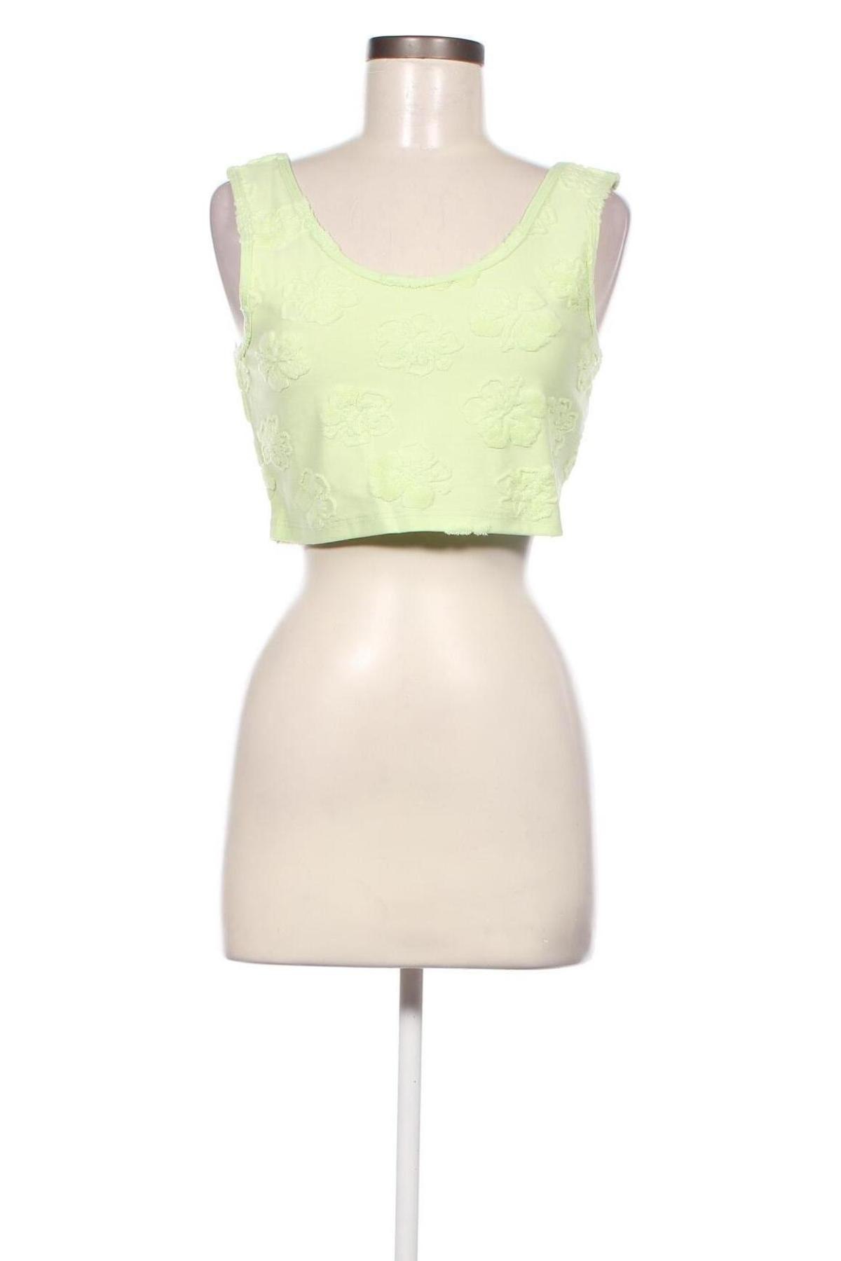 Γυναικείο αμάνικο μπλουζάκι Jennyfer, Μέγεθος L, Χρώμα Πράσινο, Τιμή 4,87 €