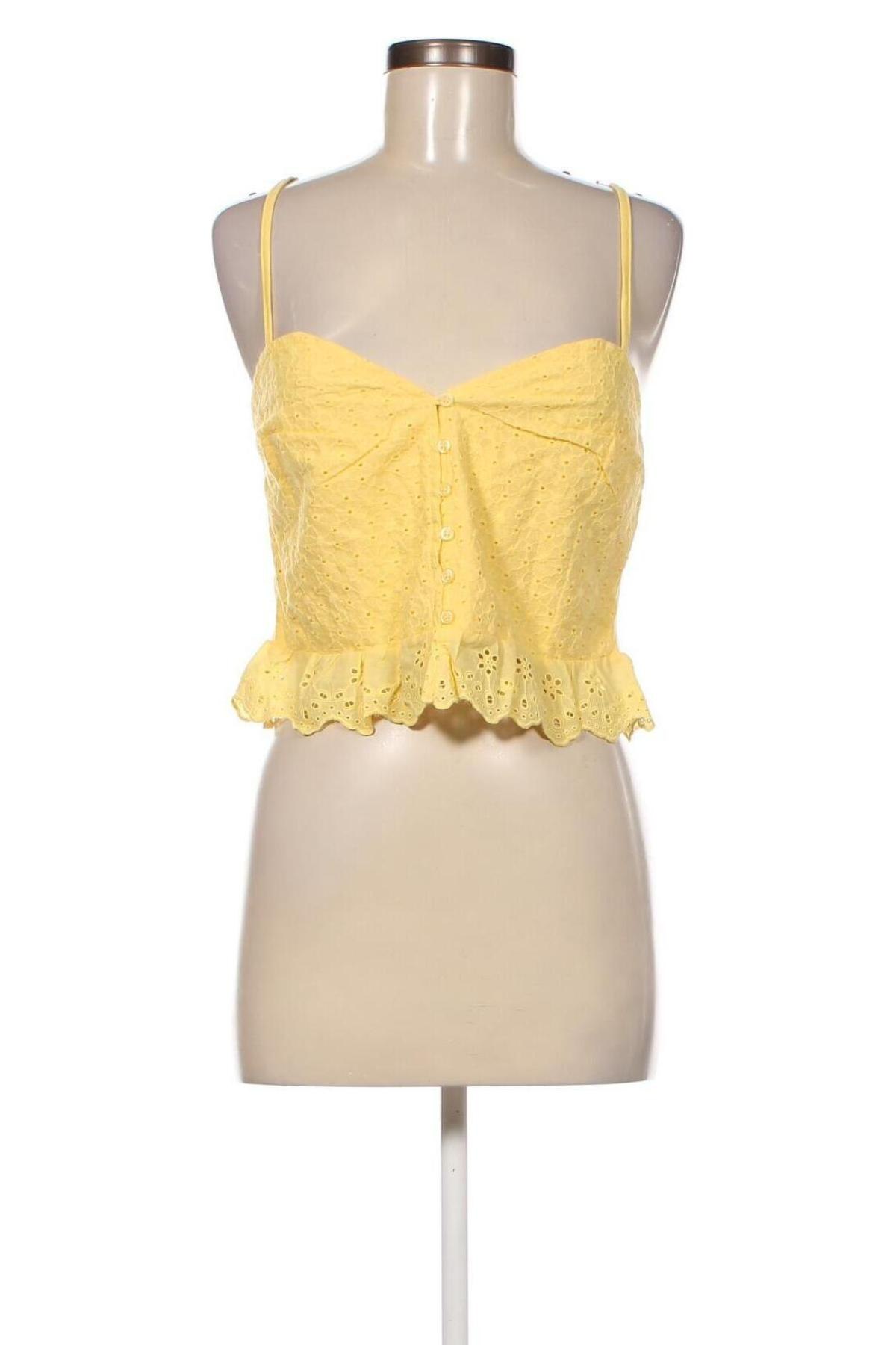 Γυναικείο αμάνικο μπλουζάκι Lefties, Μέγεθος L, Χρώμα Κίτρινο, Τιμή 5,63 €