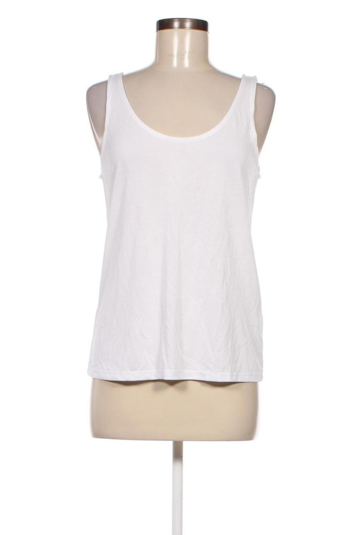 Γυναικείο αμάνικο μπλουζάκι Pieces, Μέγεθος M, Χρώμα Λευκό, Τιμή 13,92 €