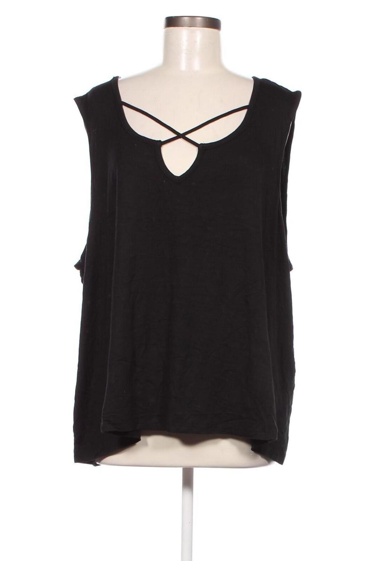 Γυναικείο αμάνικο μπλουζάκι Rebel, Μέγεθος 3XL, Χρώμα Μαύρο, Τιμή 5,98 €