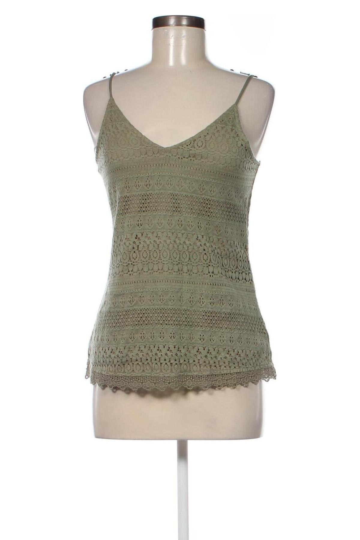 Γυναικείο αμάνικο μπλουζάκι Vero Moda, Μέγεθος XS, Χρώμα Πράσινο, Τιμή 15,39 €