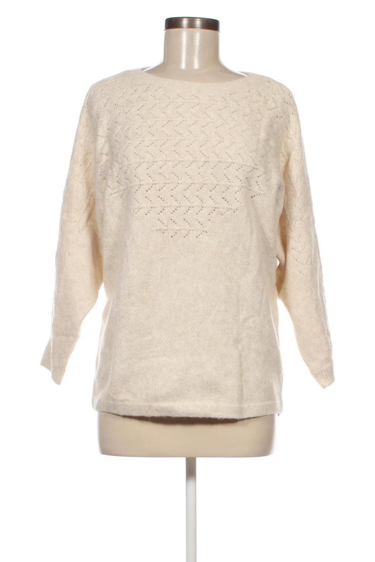 Дамски пуловер, Размер L, Цвят Бял, Цена 7,83 лв.