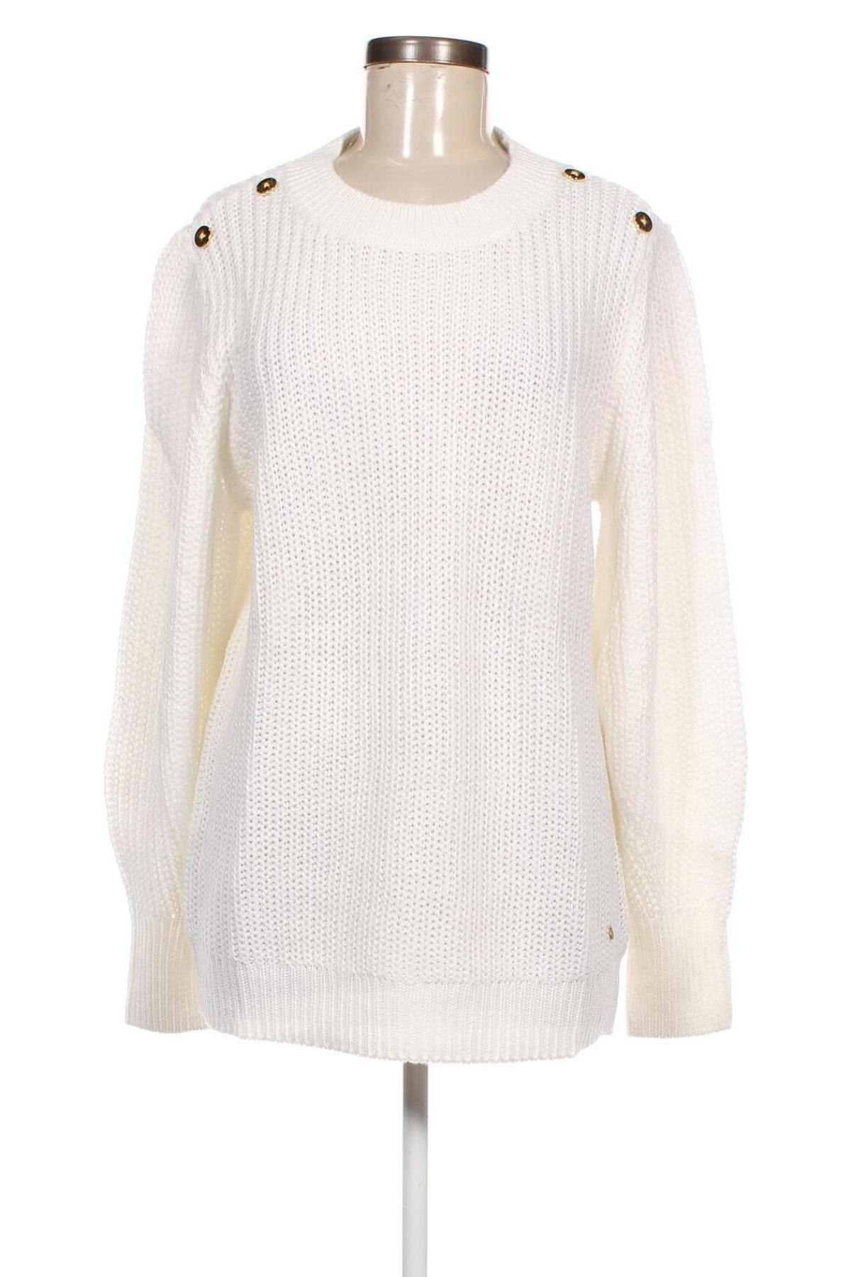Дамски пуловер Ajc, Размер M, Цвят Бял, Цена 19,78 лв.
