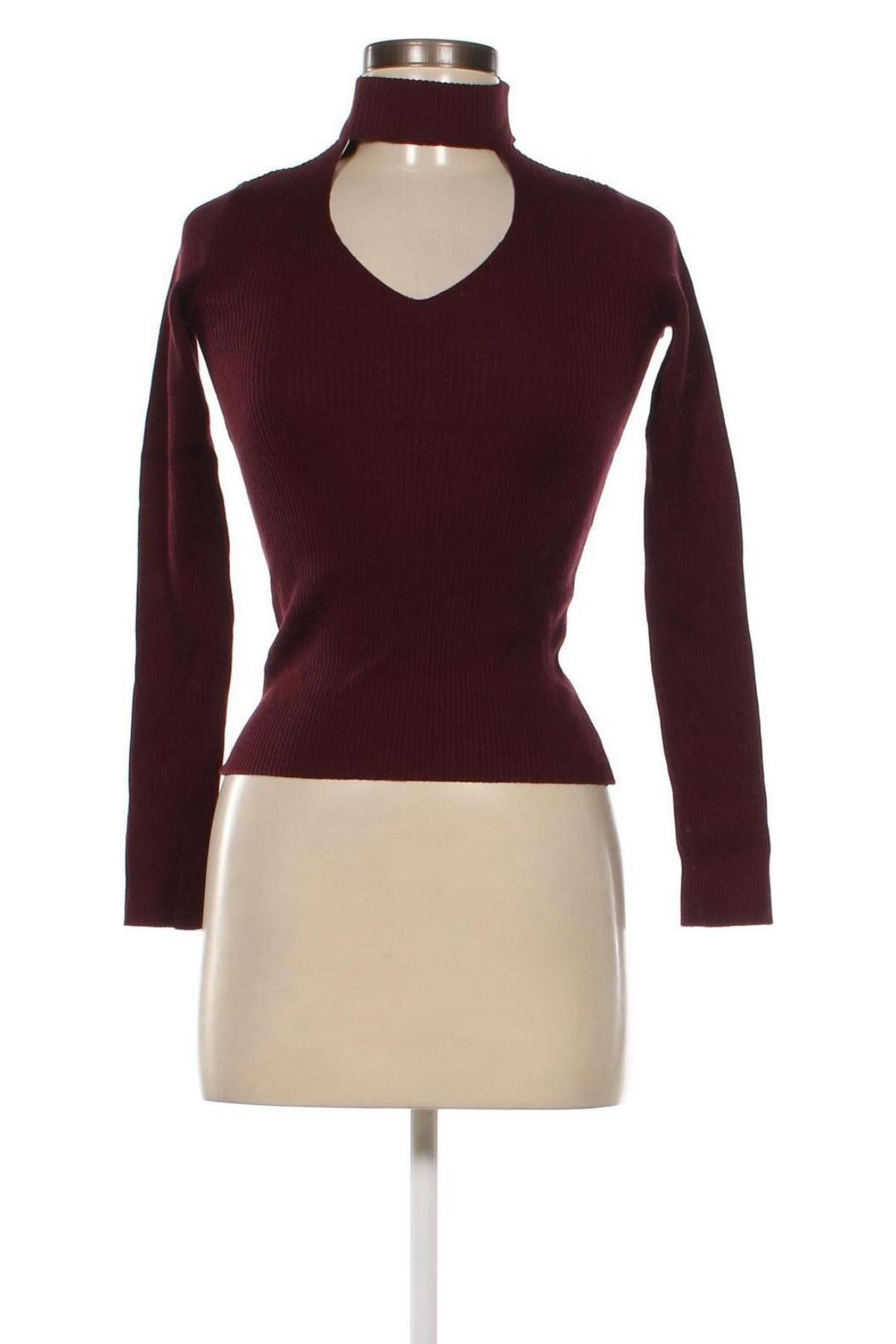 Дамски пуловер Bershka, Размер S, Цвят Червен, Цена 6,67 лв.