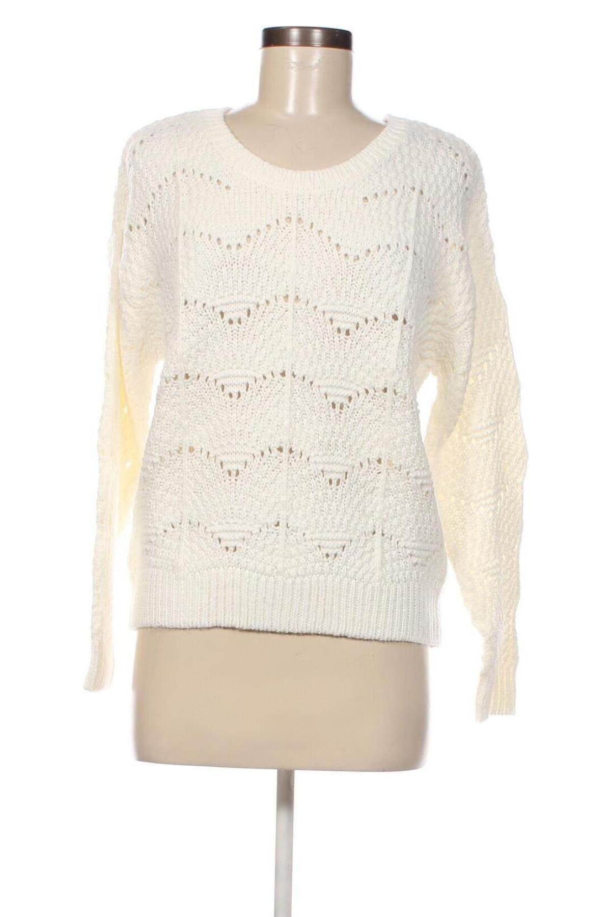 Γυναικείο πουλόβερ Camaieu, Μέγεθος S, Χρώμα Λευκό, Τιμή 10,91 €