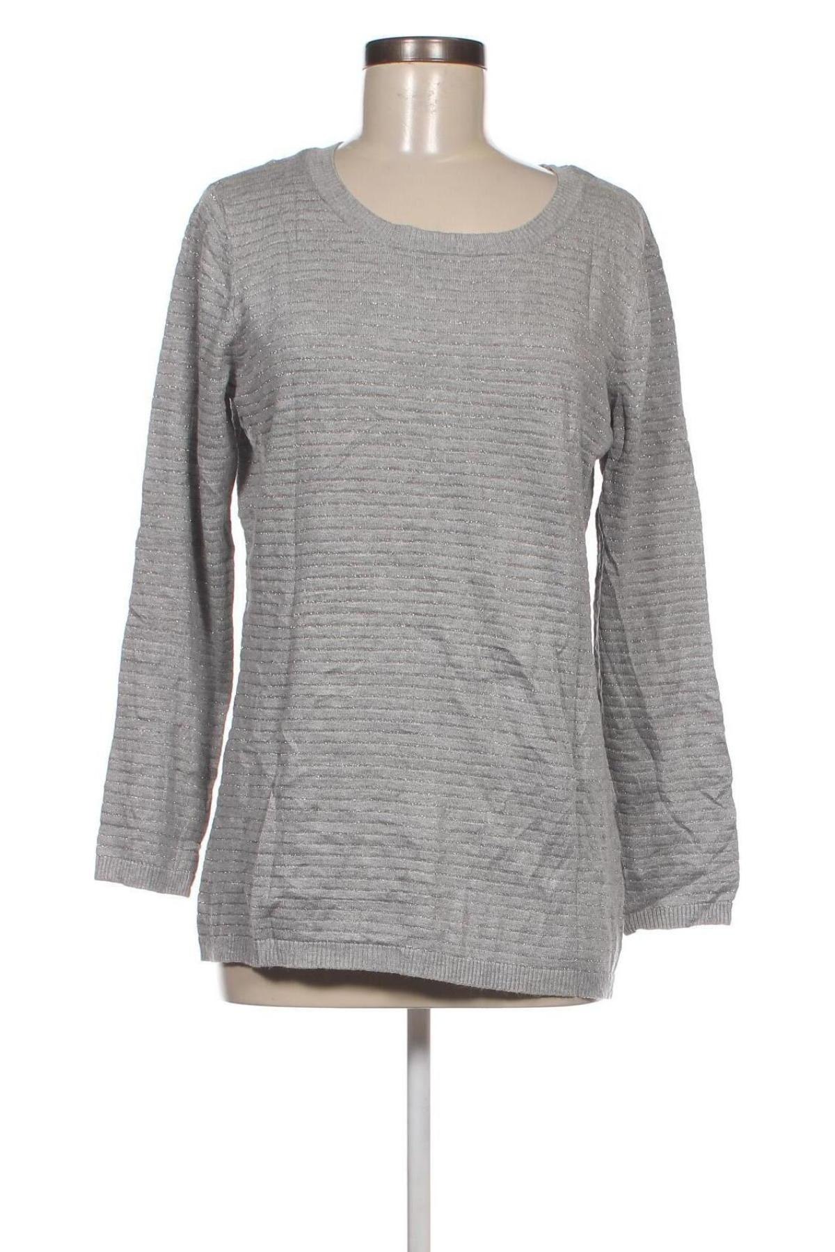 Дамски пуловер Cecilia Classics, Размер XL, Цвят Сив, Цена 8,70 лв.