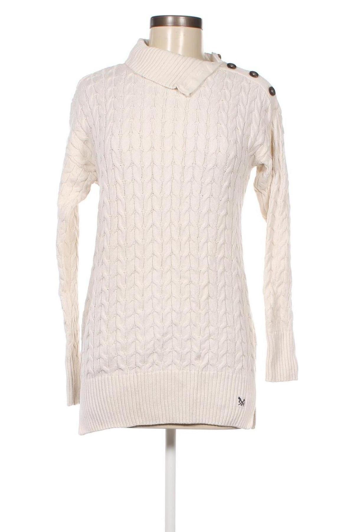 Damenpullover Crew Clothing Co., Größe S, Farbe Weiß, Preis € 3,32