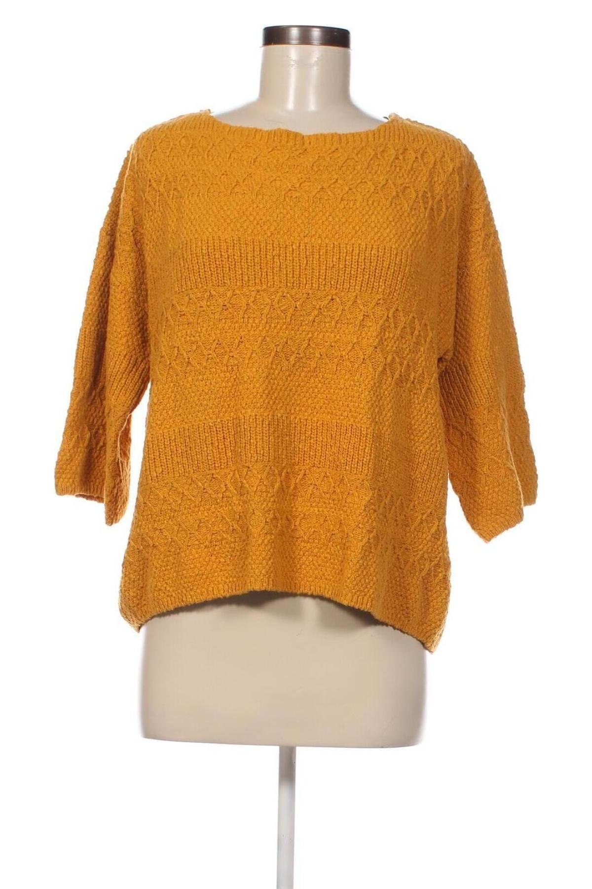 Дамски пуловер Etam, Размер L, Цвят Жълт, Цена 44,37 лв.