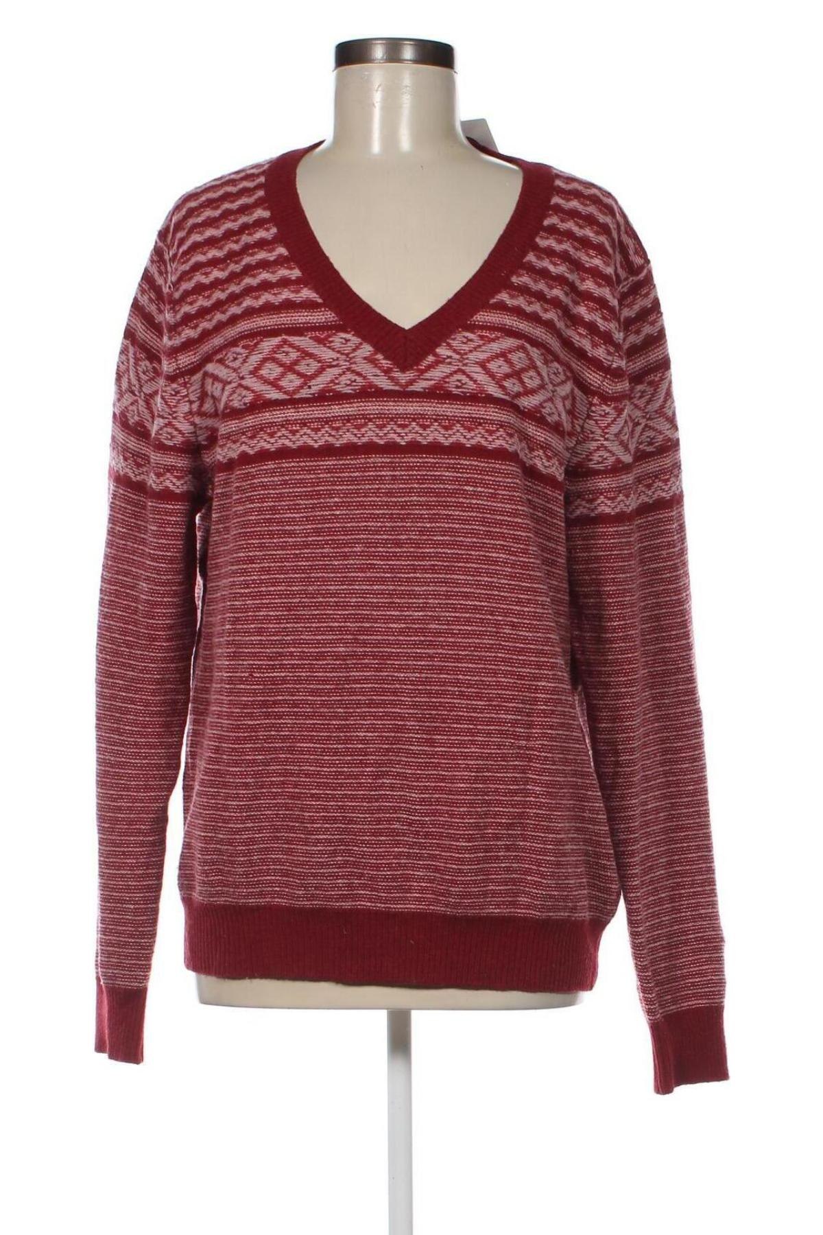 Дамски пуловер Hilfiger Denim, Размер XL, Цвят Червен, Цена 45,56 лв.