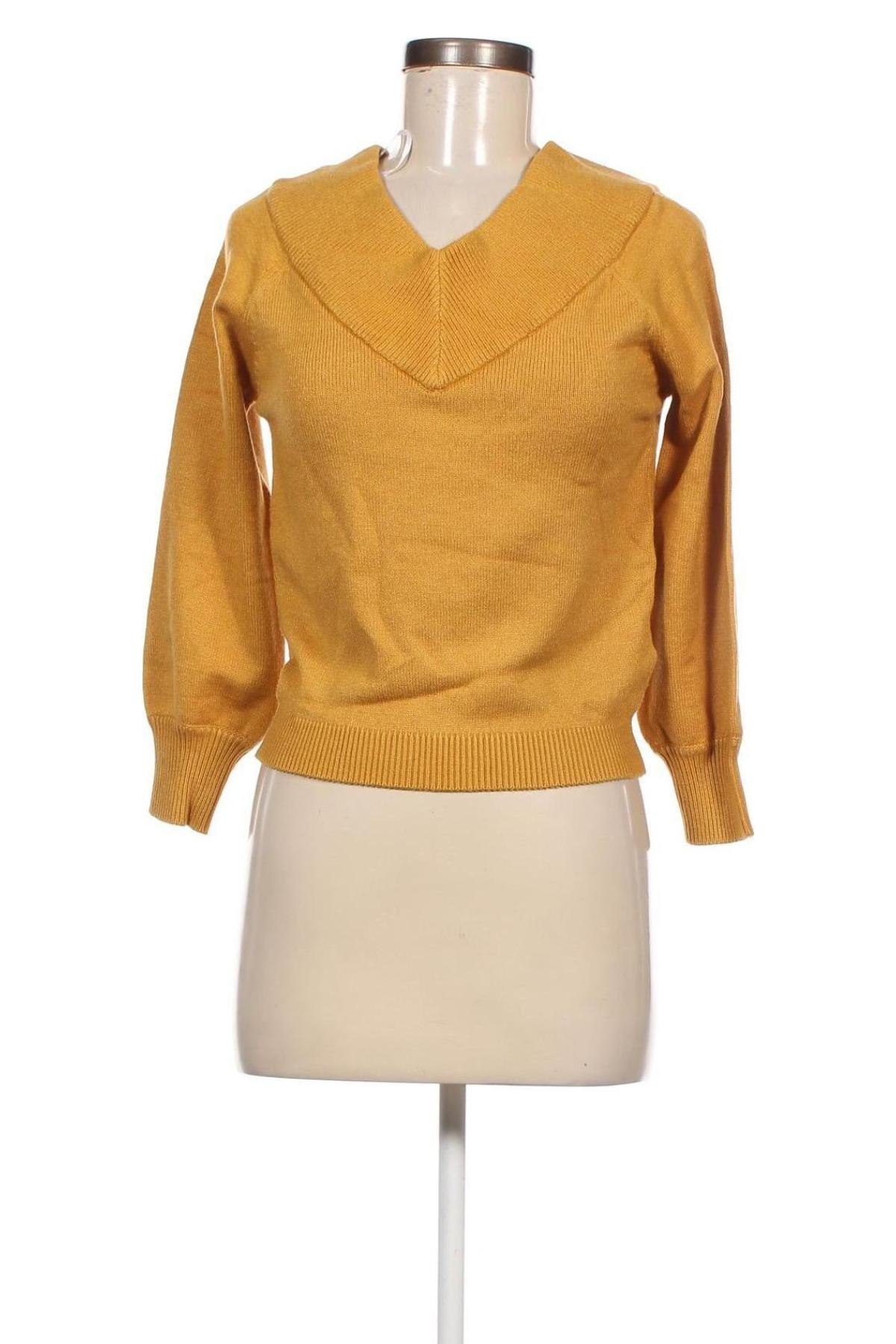 Дамски пуловер Jacqueline De Yong, Размер XS, Цвят Жълт, Цена 20,70 лв.