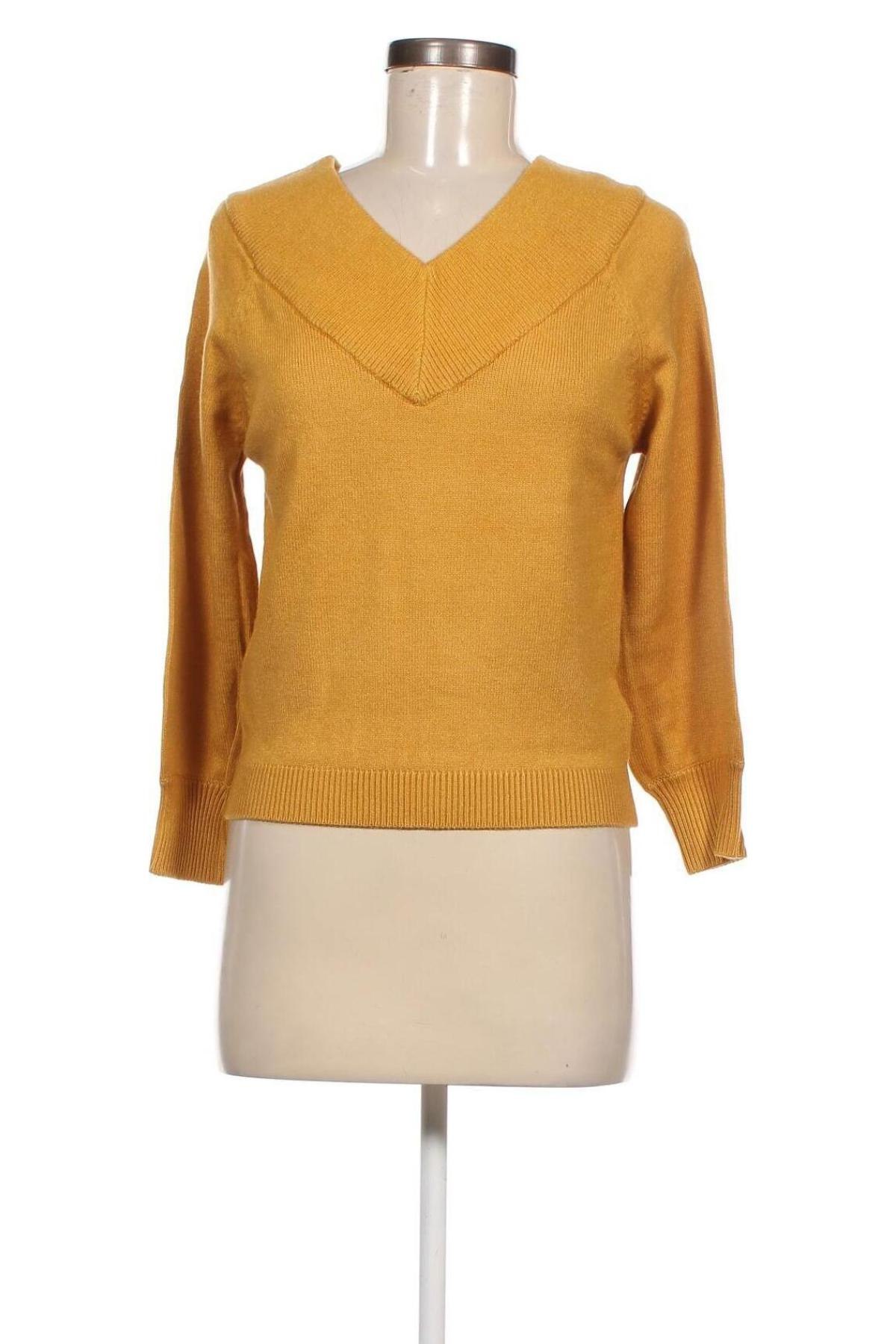 Дамски пуловер Jacqueline De Yong, Размер S, Цвят Жълт, Цена 12,42 лв.