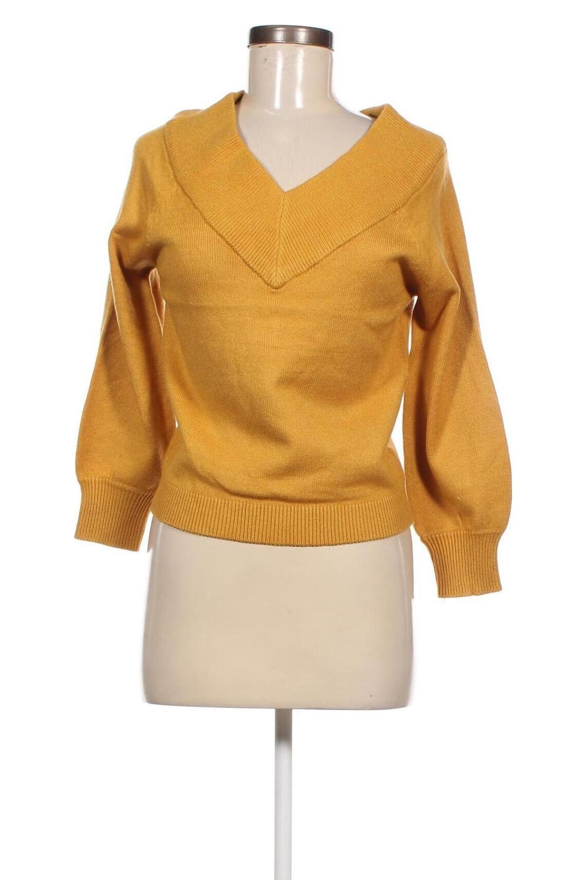Дамски пуловер Jacqueline De Yong, Размер S, Цвят Жълт, Цена 20,70 лв.
