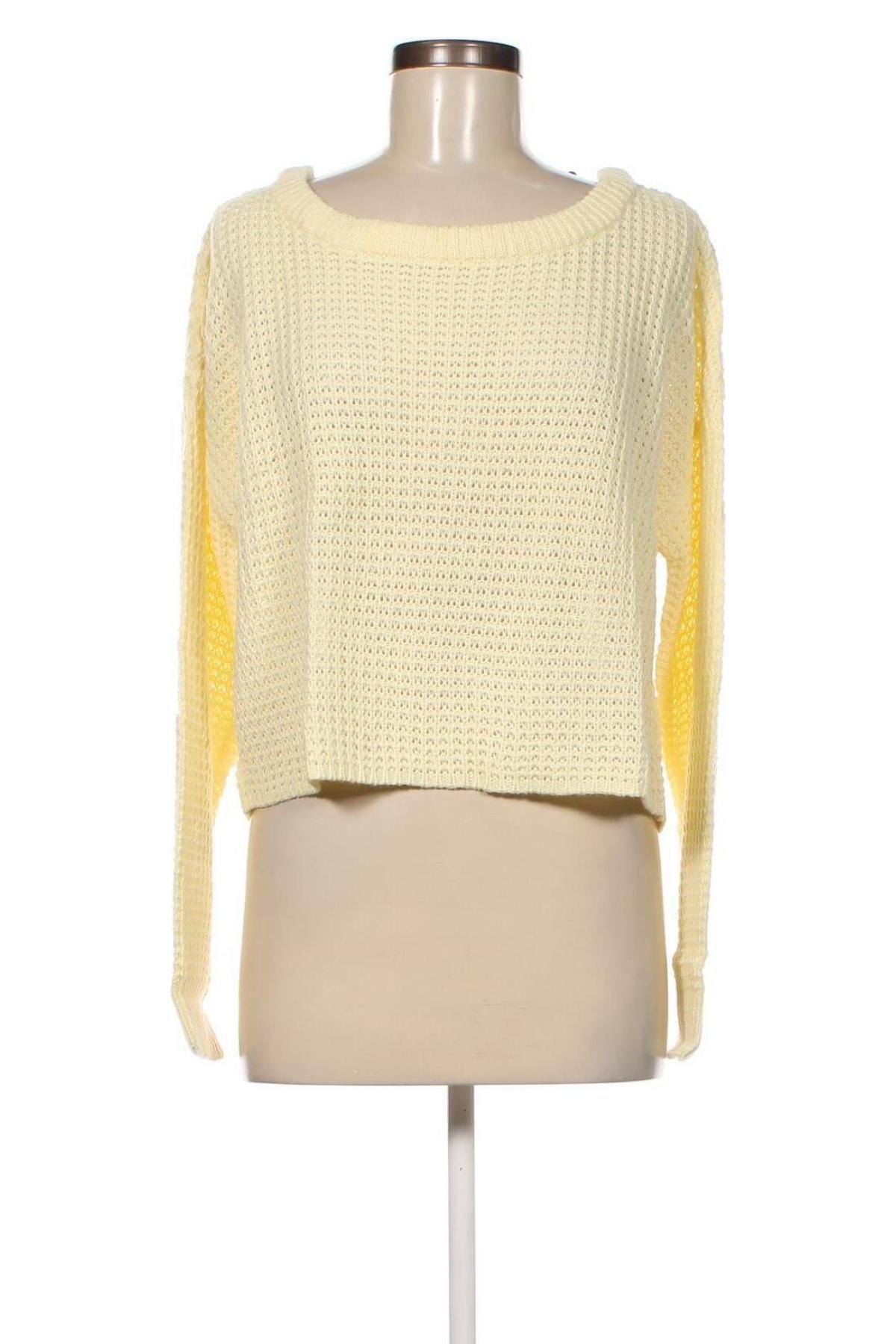 Дамски пуловер Missguided, Размер L, Цвят Жълт, Цена 10,58 лв.