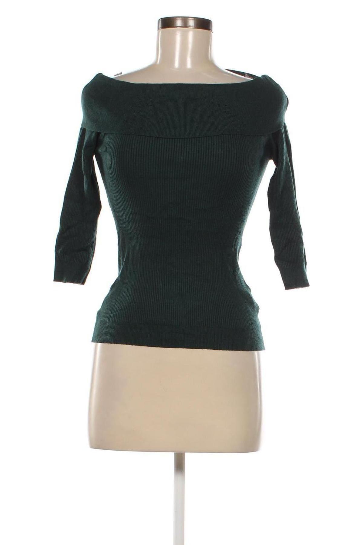 Дамски пуловер Nuna Lie, Размер M, Цвят Зелен, Цена 8,70 лв.