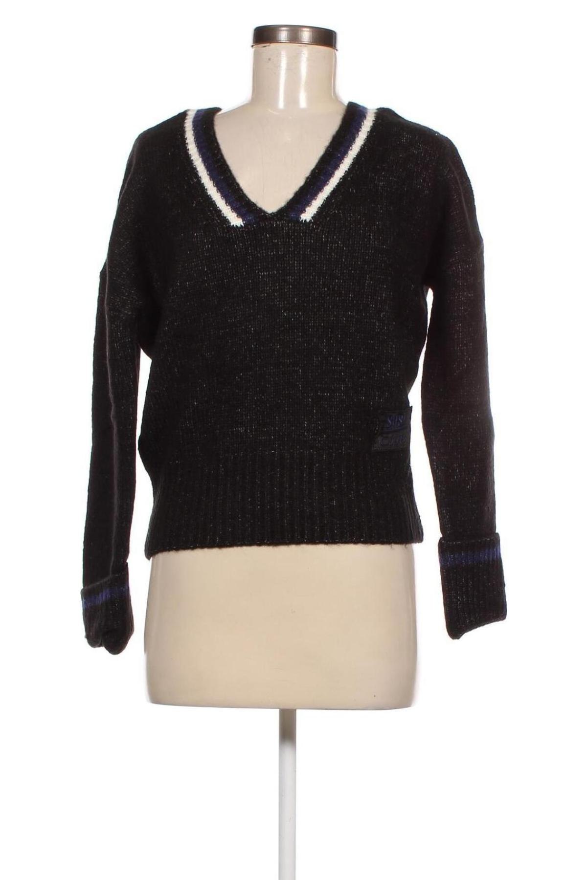 Γυναικείο πουλόβερ SH by Silvian Heach, Μέγεθος S, Χρώμα Μαύρο, Τιμή 20,41 €