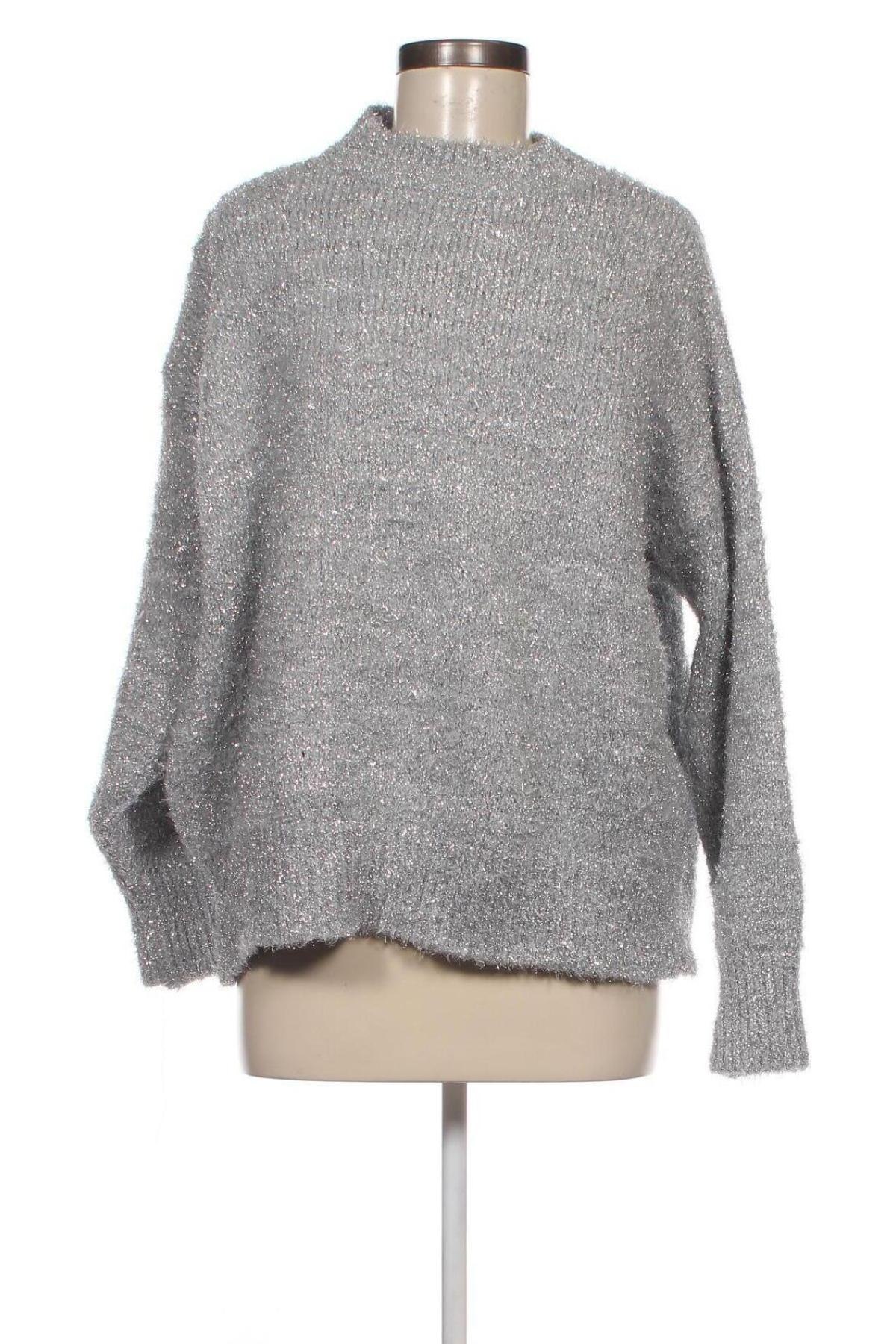 Дамски пуловер Terranova, Размер S, Цвят Сребрист, Цена 8,99 лв.