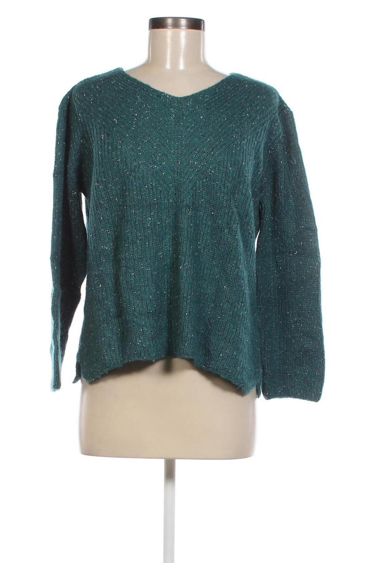 Γυναικείο πουλόβερ Un Jour Ailleurs, Μέγεθος M, Χρώμα Πράσινο, Τιμή 5,20 €