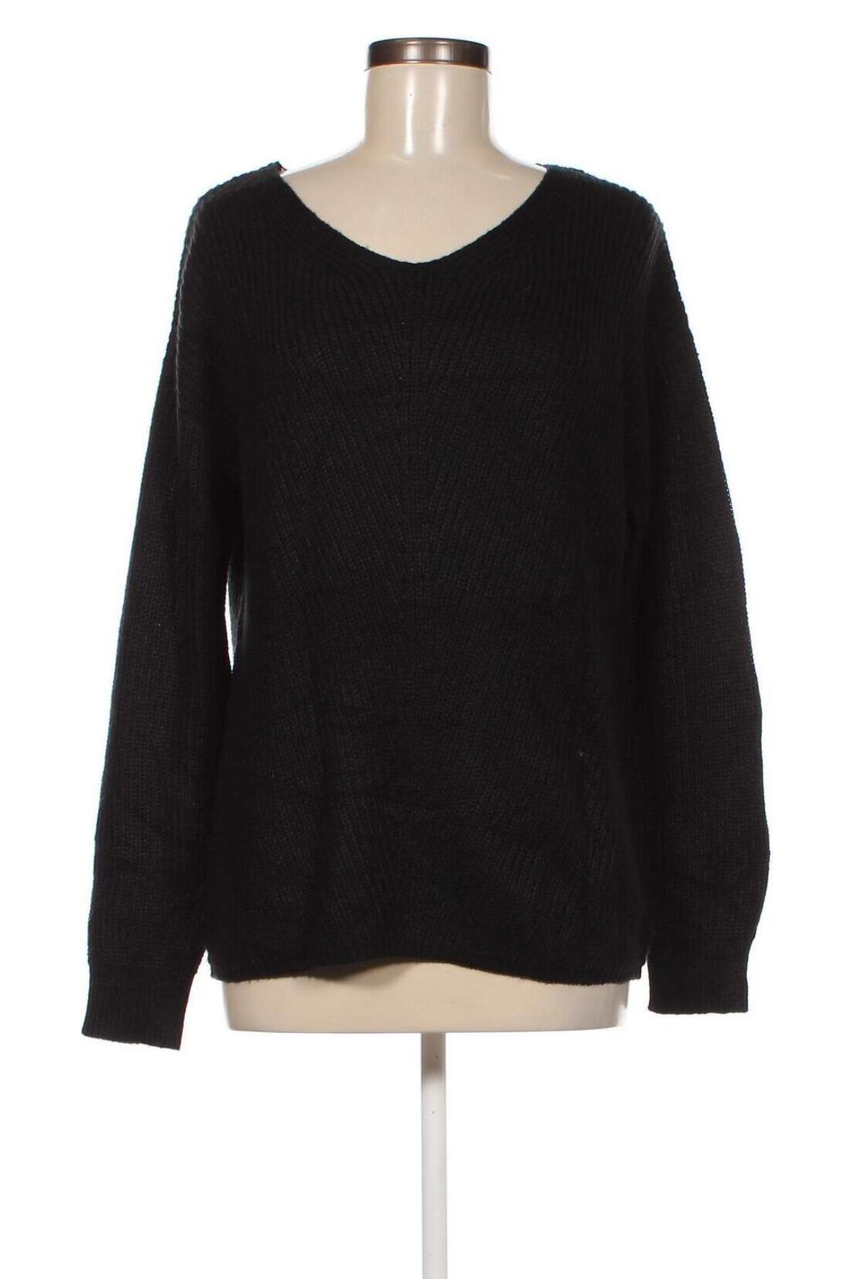 Дамски пуловер Up 2 Fashion, Размер M, Цвят Черен, Цена 9,28 лв.