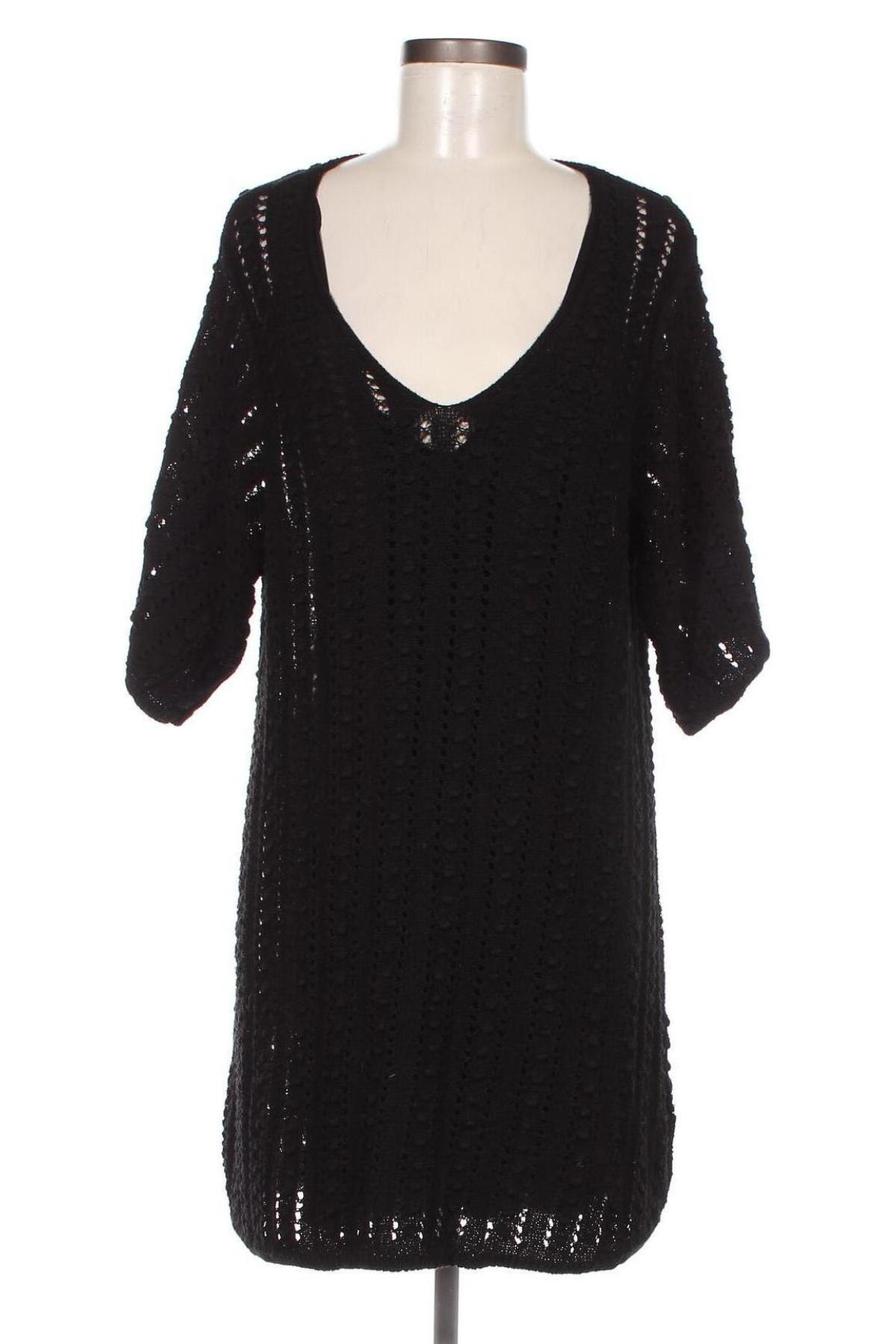 Дамски пуловер Zara, Размер M, Цвят Черен, Цена 8,40 лв.