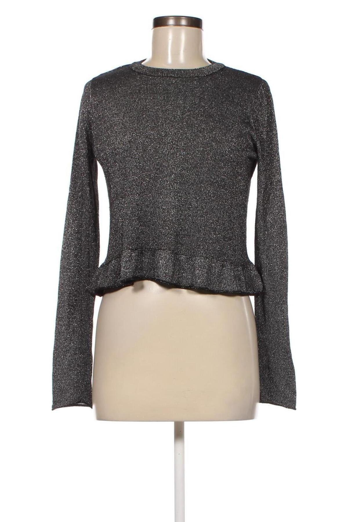 Γυναικείο πουλόβερ Zara Knitwear, Μέγεθος S, Χρώμα Ασημί, Τιμή 3,96 €