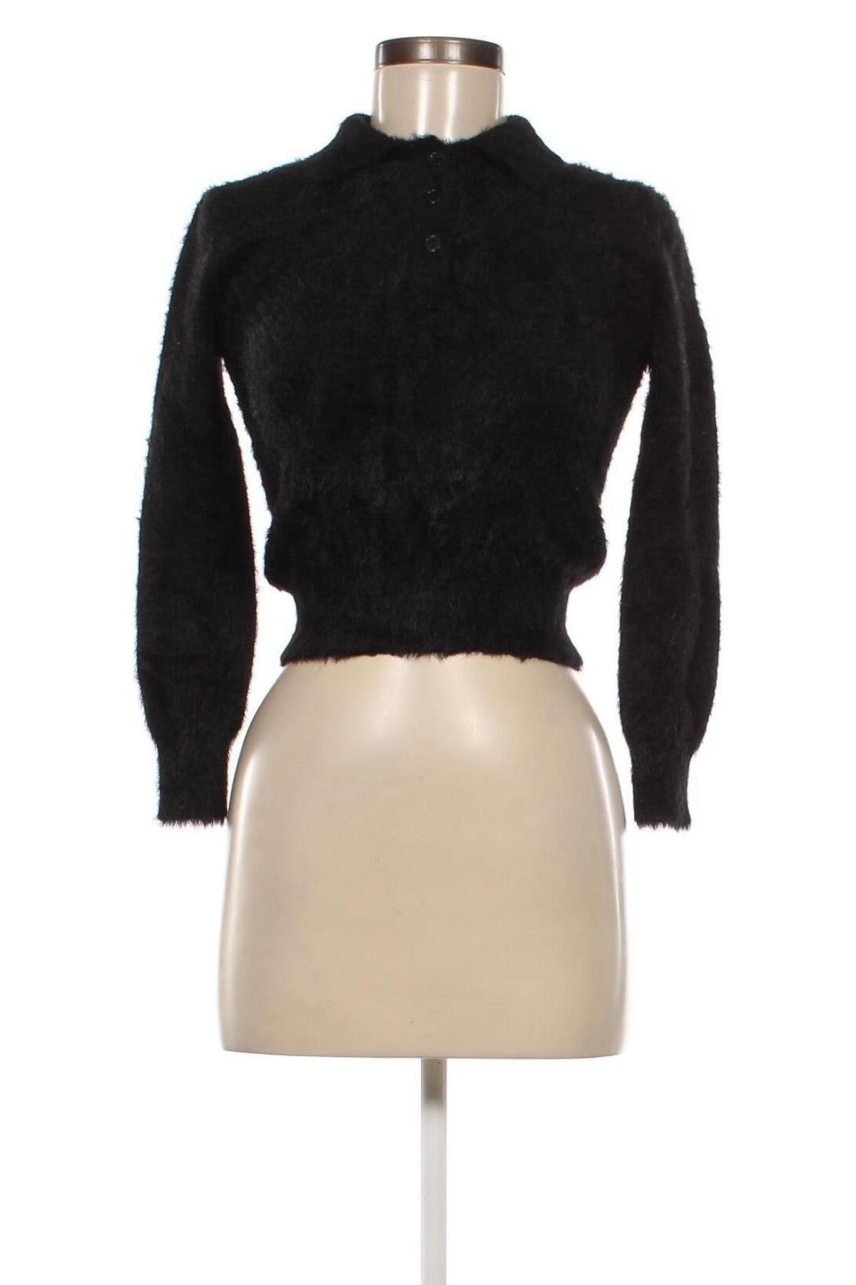 Дамски пуловер Zara Knitwear, Размер M, Цвят Черен, Цена 63,51 лв.