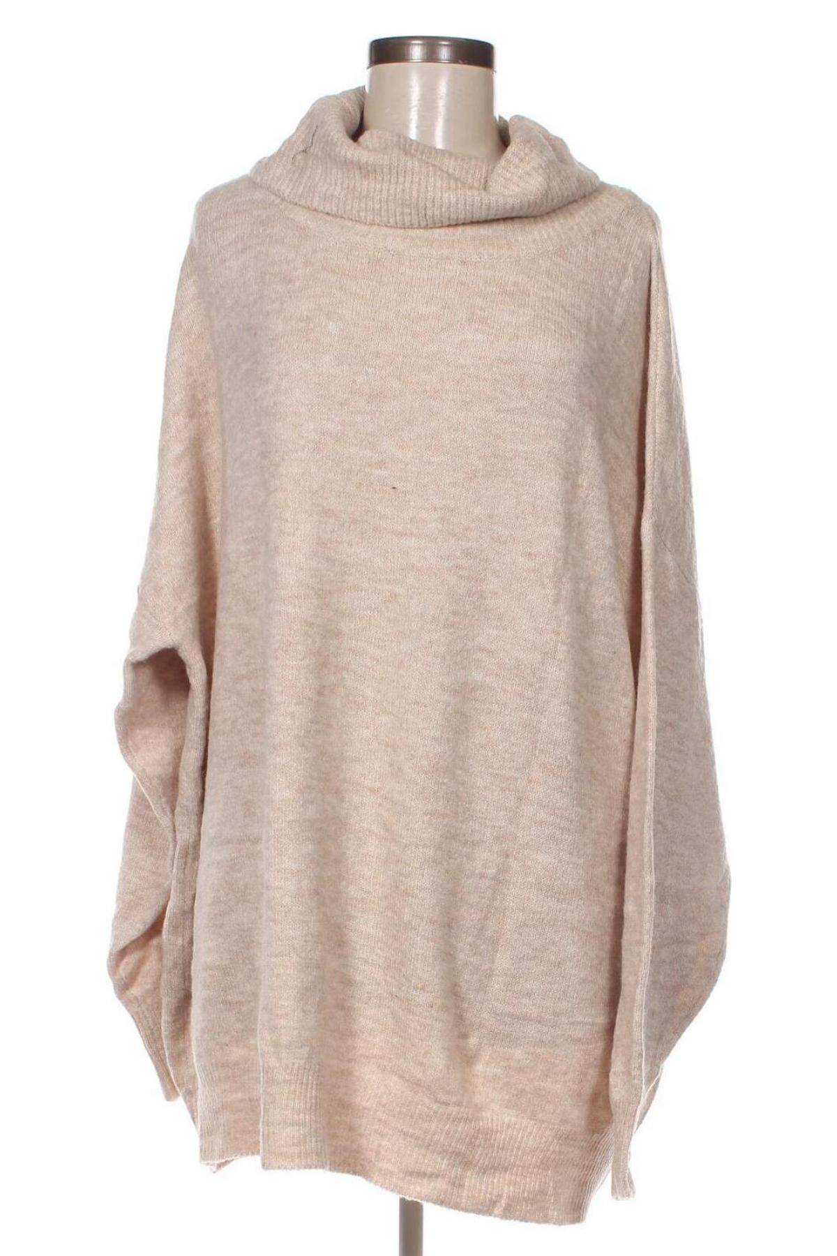 Дамски пуловер Zeeman, Размер XL, Цвят Бежов, Цена 29,00 лв.