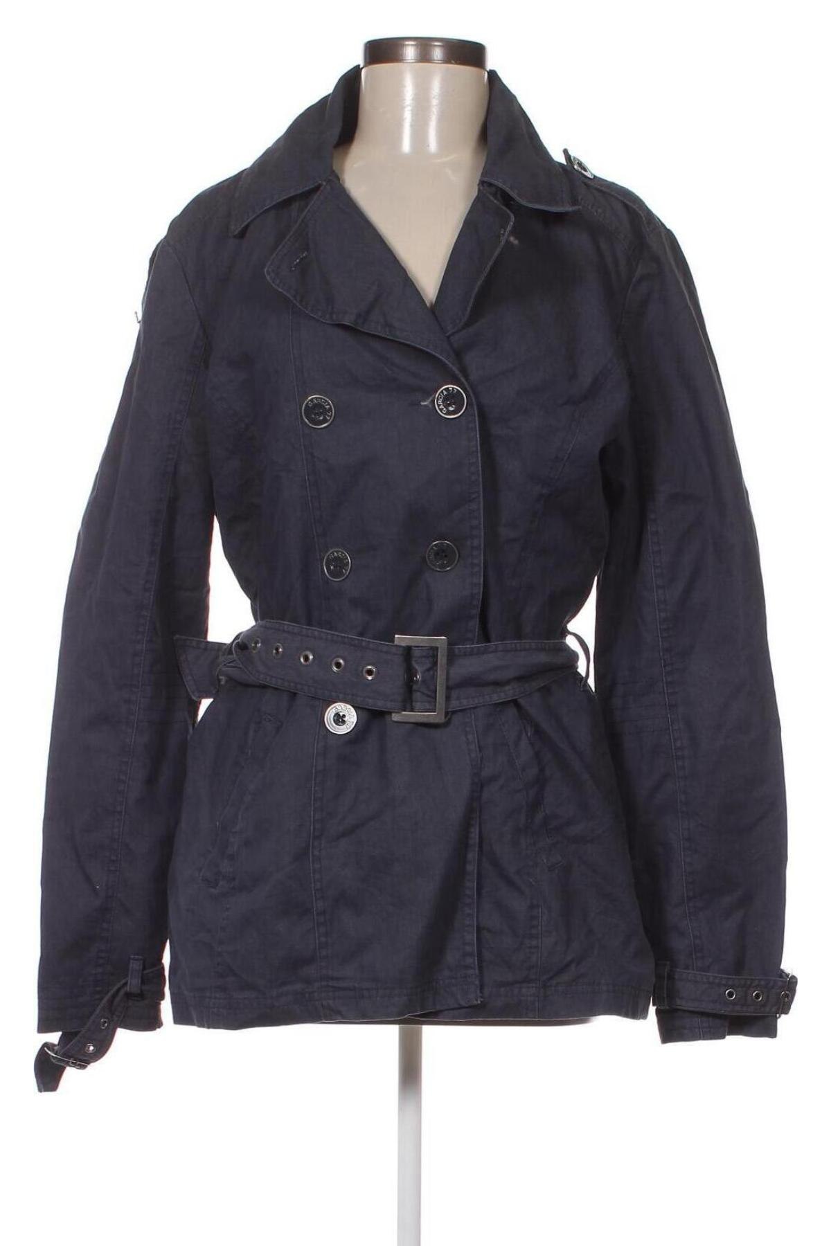 Damen Trench Coat Garcia, Größe L, Farbe Blau, Preis € 5,22