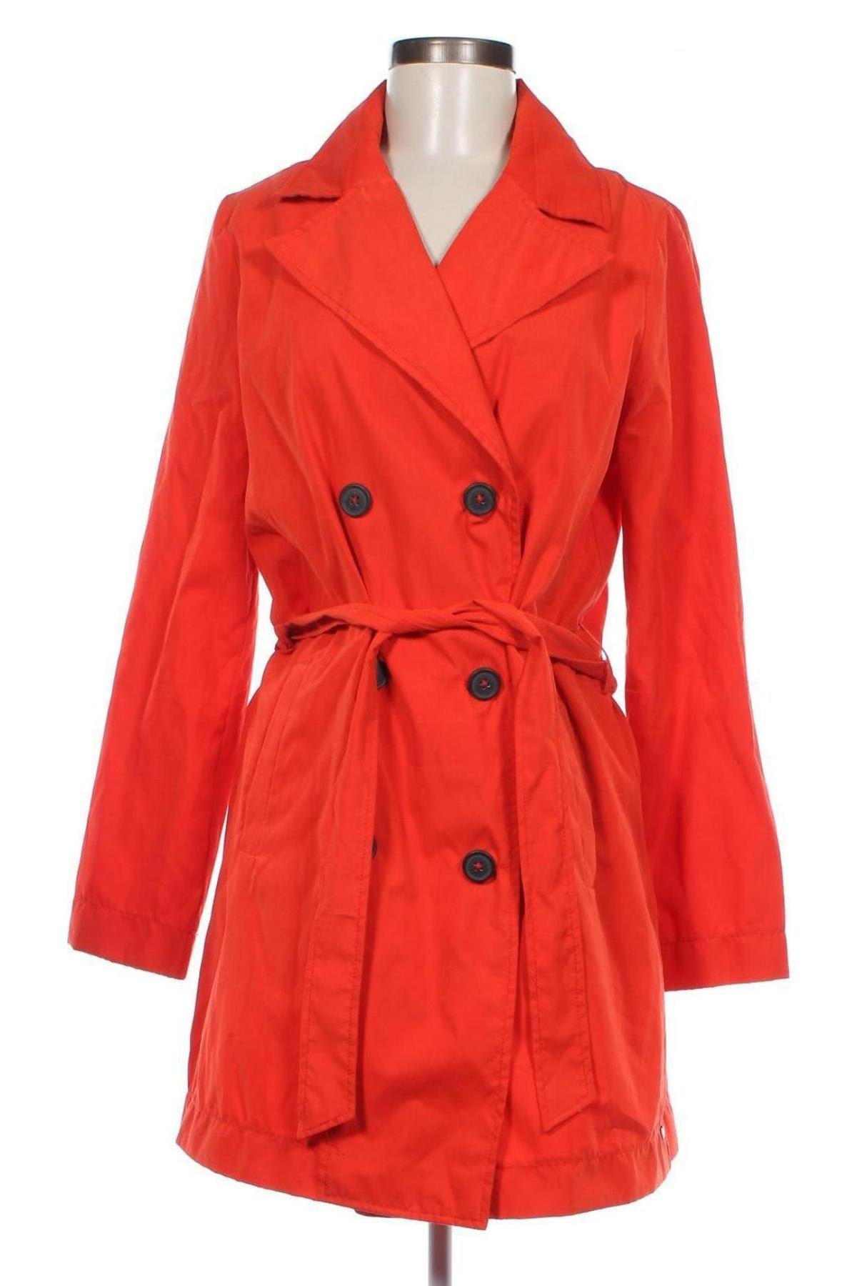 Damen Trench Coat Greystone, Größe M, Farbe Orange, Preis € 7,31