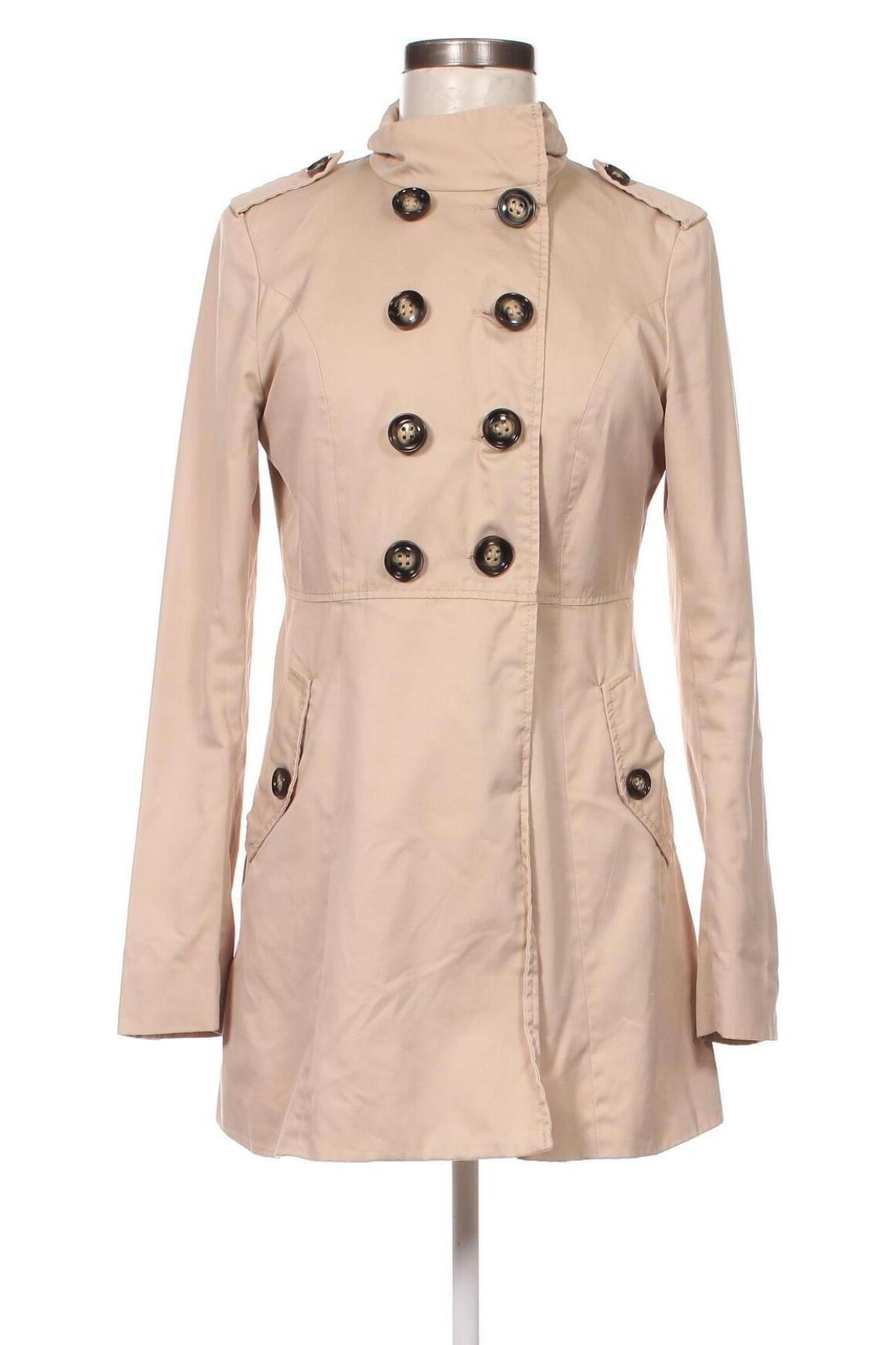 Damen Trenchcoat H&M Divided, Größe M, Farbe Beige, Preis 8,35 €