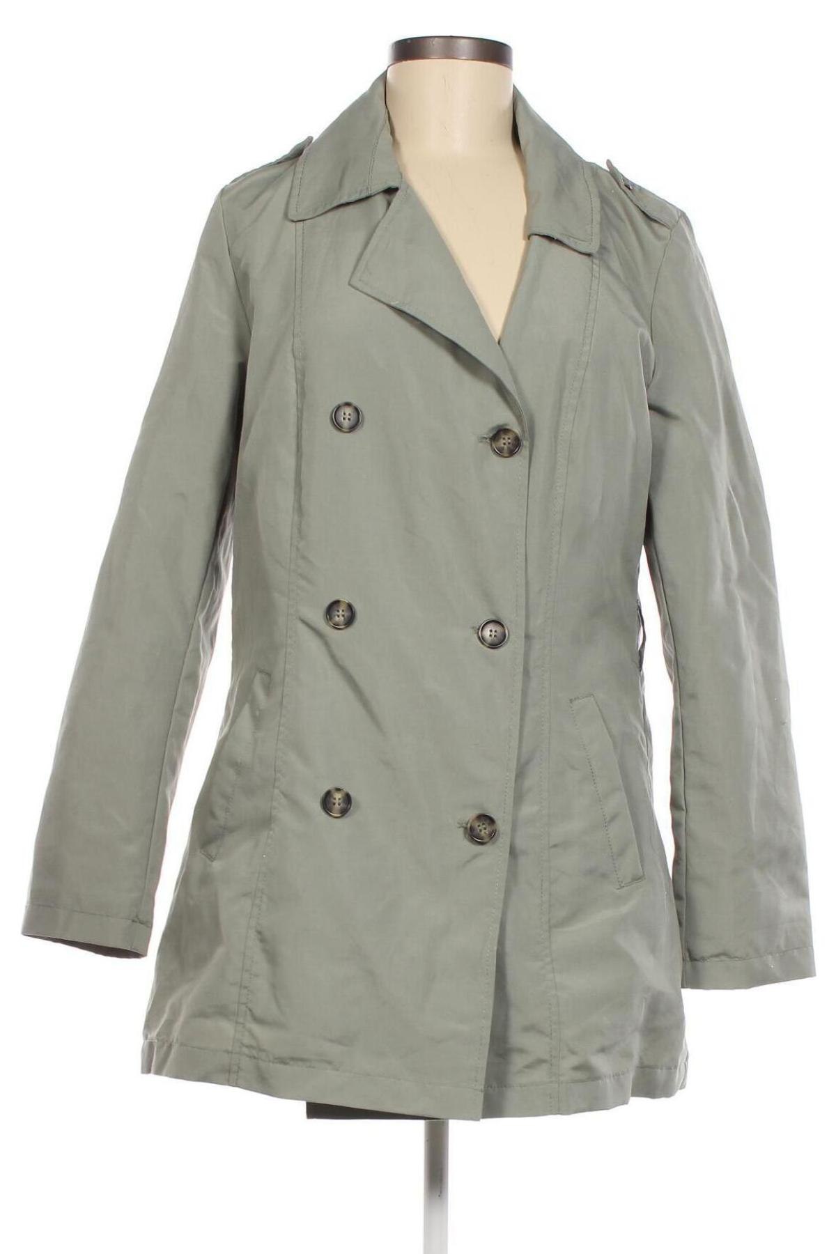 Damen Trenchcoat Jean Pascale, Größe M, Farbe Grün, Preis 7,83 €
