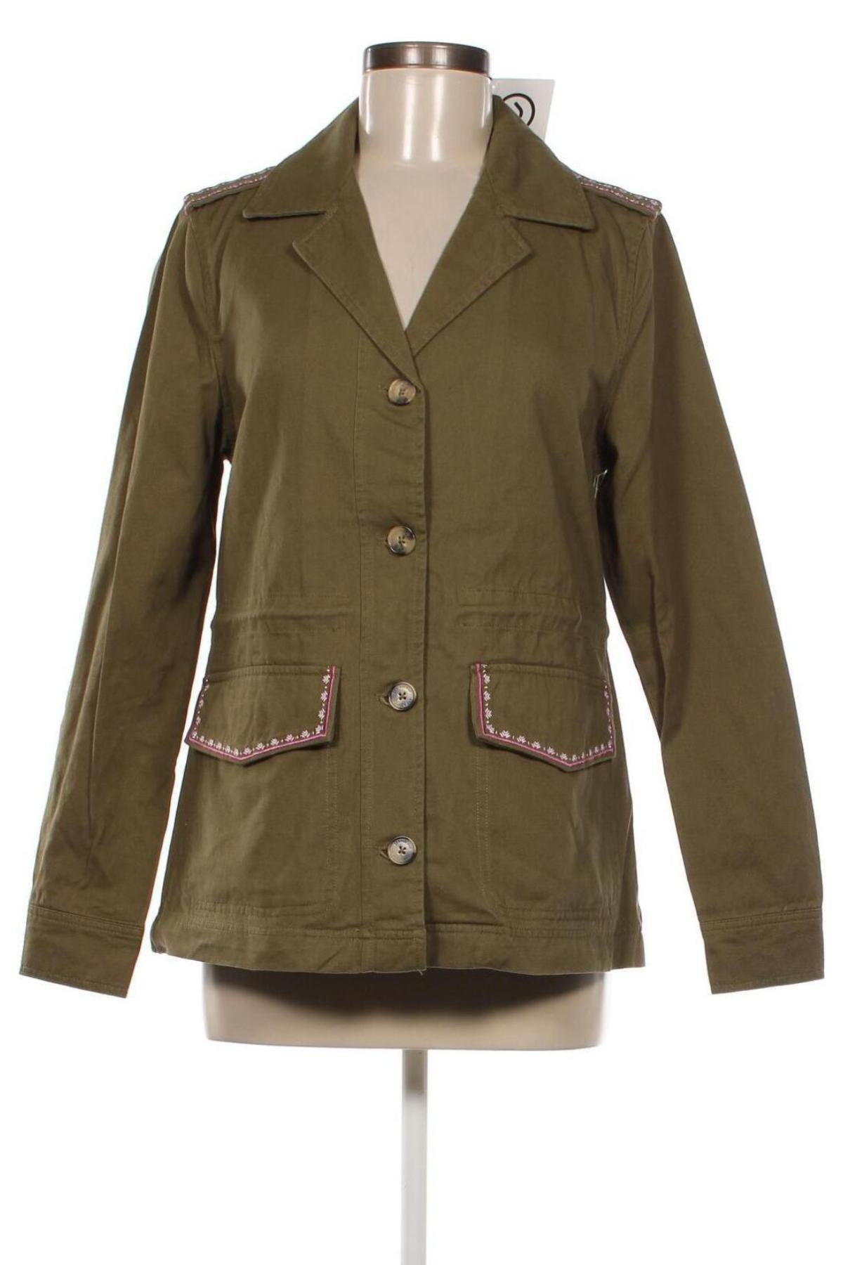 Damen Trench Coat Springfield, Größe M, Farbe Grün, Preis € 21,73