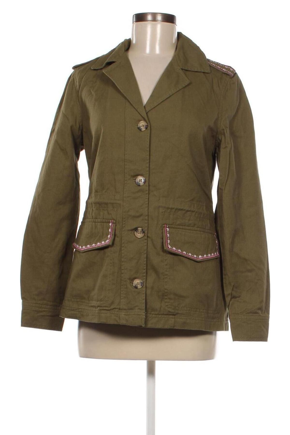 Dámsky prechodný kabát  Springfield, Veľkosť S, Farba Zelená, Cena  15,42 €