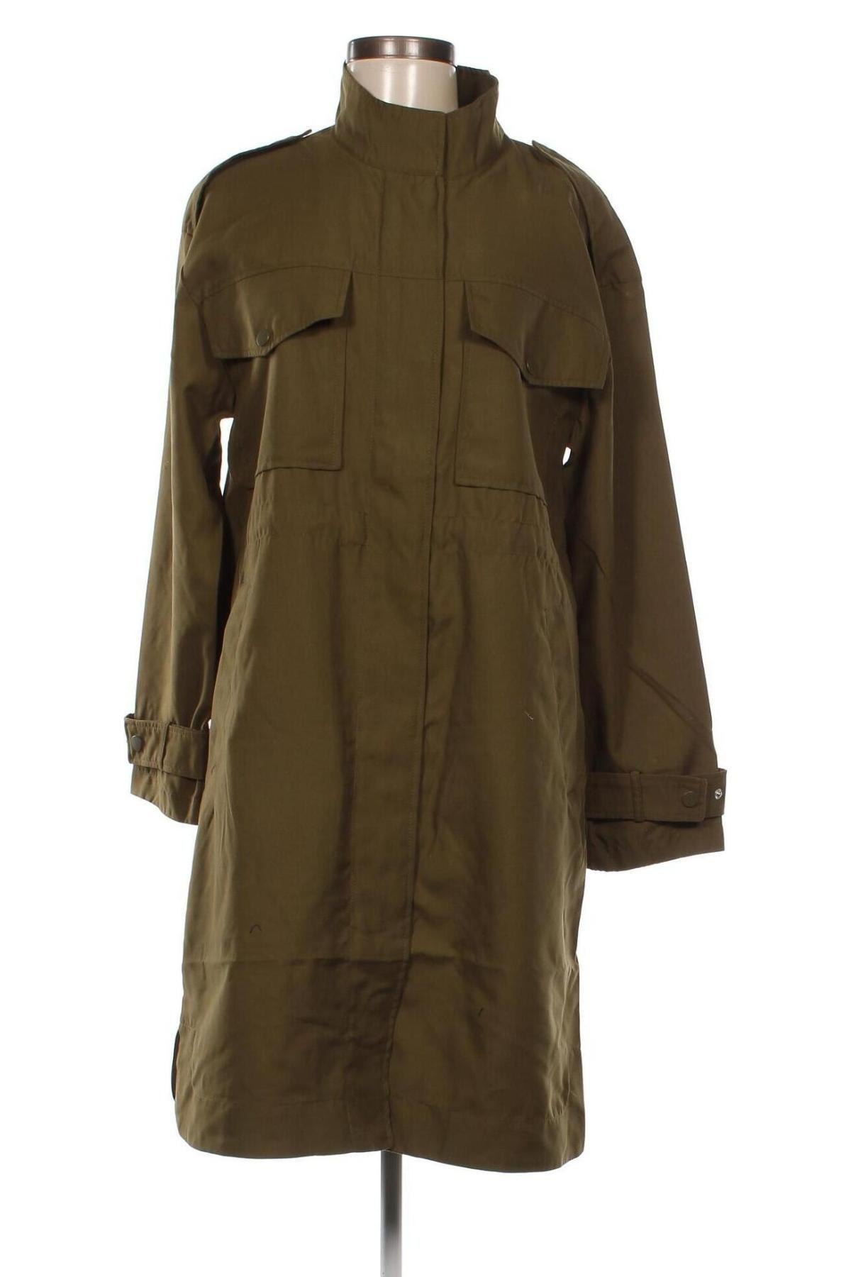 Damen Trench Coat Vero Moda, Größe M, Farbe Grün, Preis € 15,18