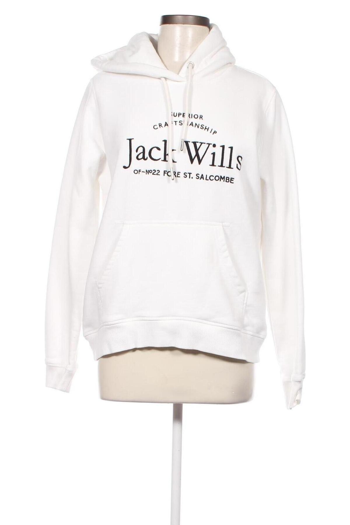 Дамски суичър Jack Wills, Размер M, Цвят Бял, Цена 26,10 лв.