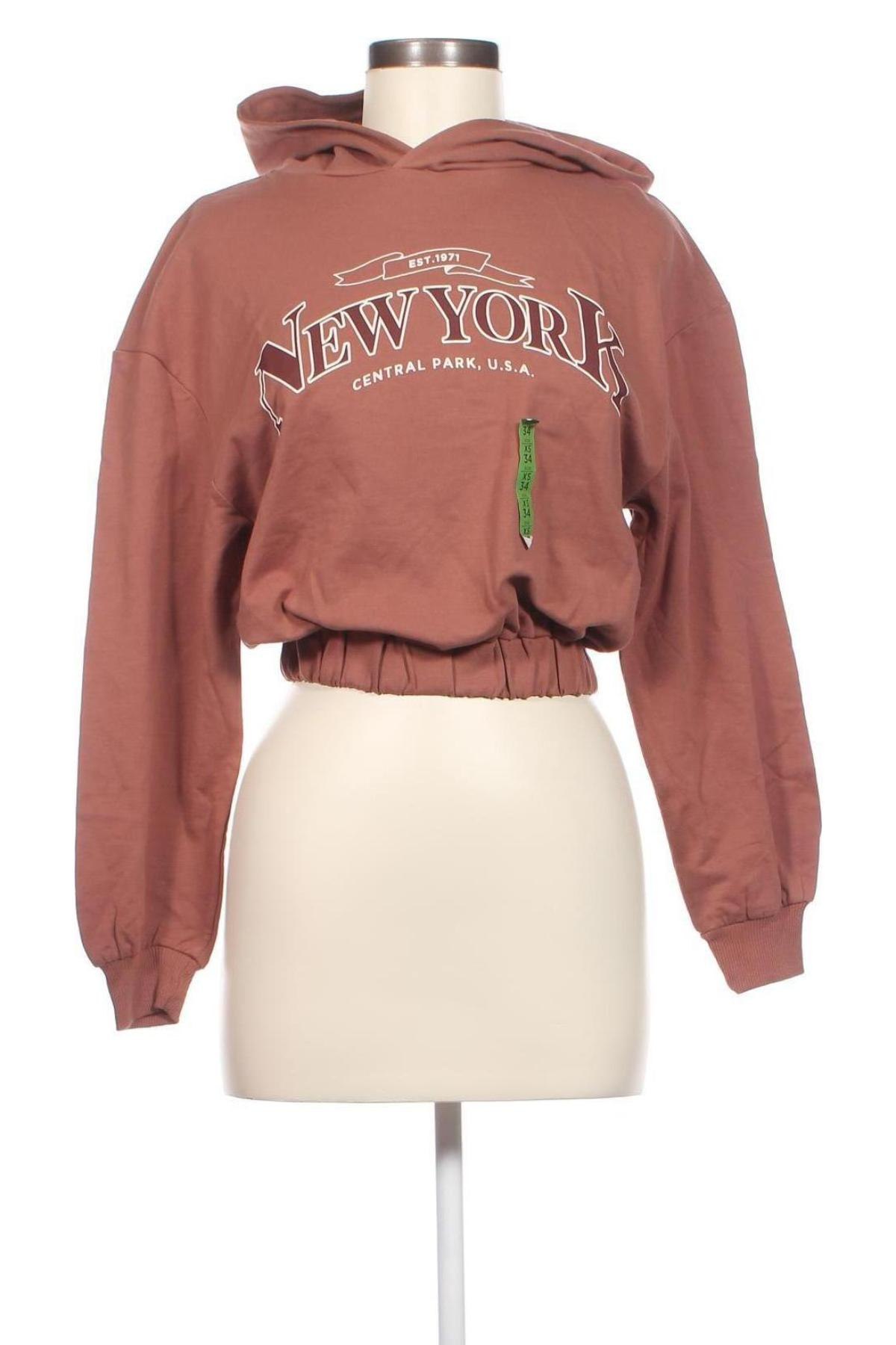 Damen Sweatshirt Pull&Bear, Größe XS, Farbe Braun, Preis € 9,96