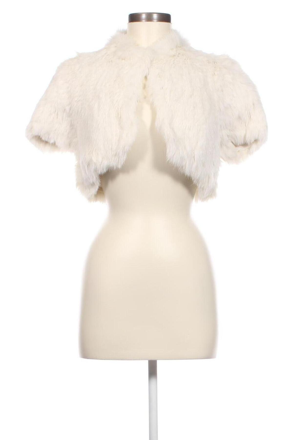 Δερμάτινο γυναικείο παλτό BCBG Max Azria, Μέγεθος XXS, Χρώμα Λευκό, Τιμή 256,00 €