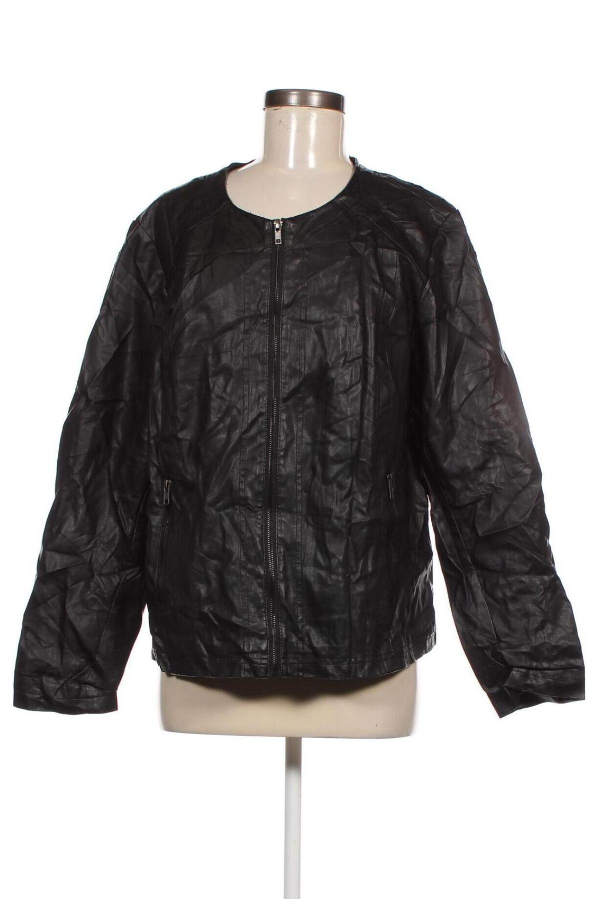Dámska kožená bunda , Veľkosť XL, Farba Čierna, Cena  7,50 €