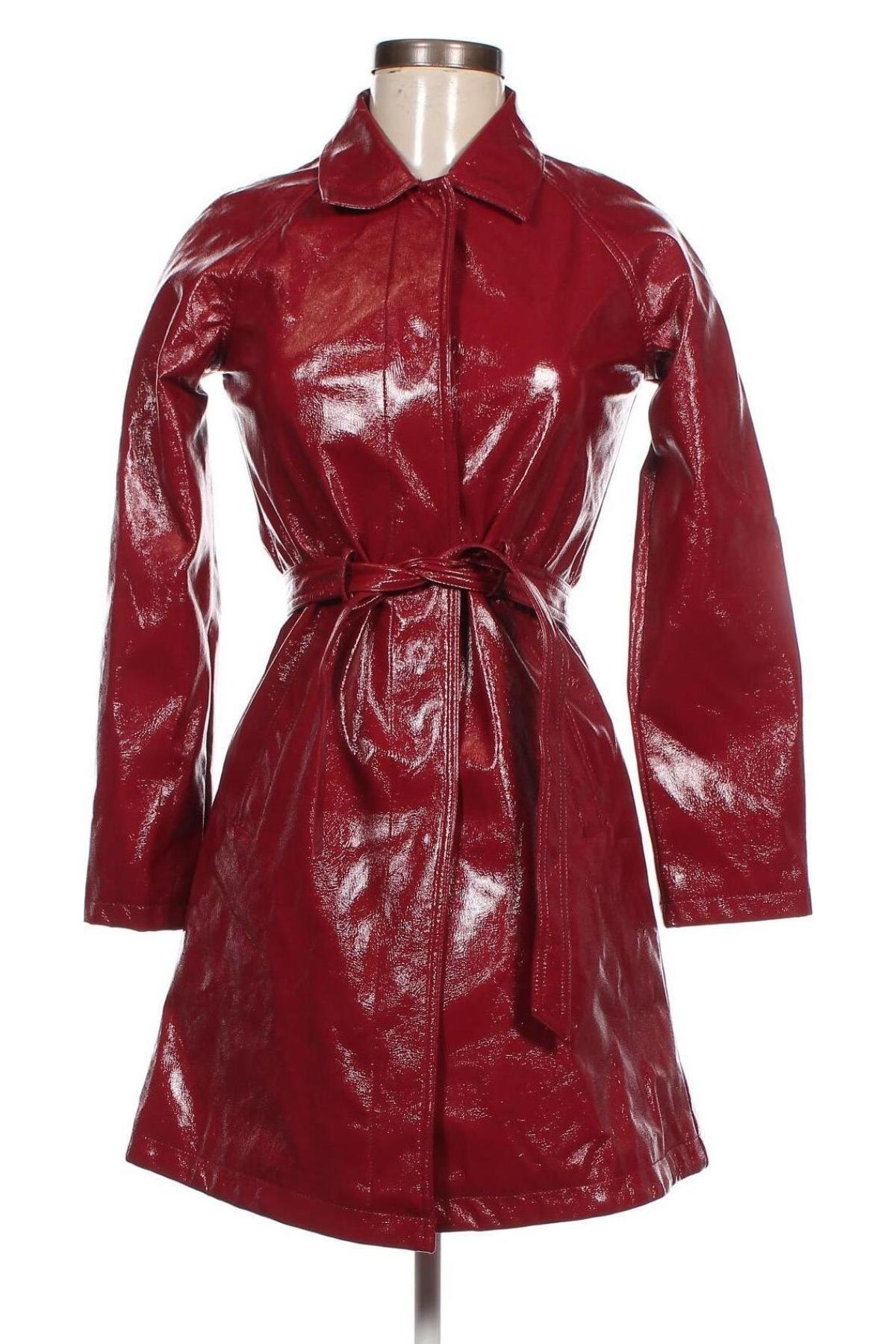 Damen Lederjacke, Größe S, Farbe Rot, Preis 34,10 €