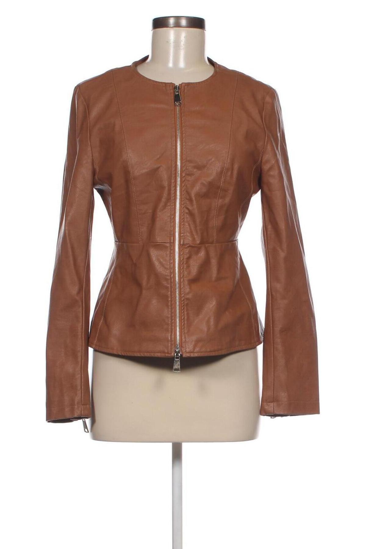 Dámska kožená bunda , Veľkosť M, Farba Hnedá, Cena  18,06 €