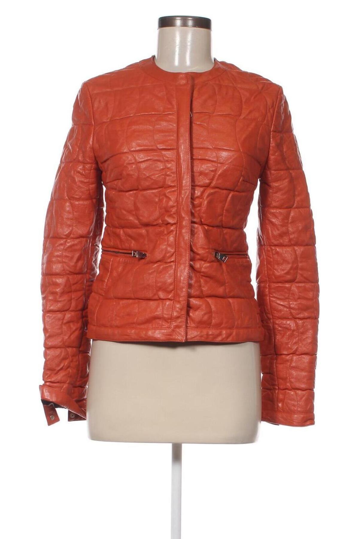 Damen Lederjacke Caractere, Größe XS, Farbe Orange, Preis 112,04 €