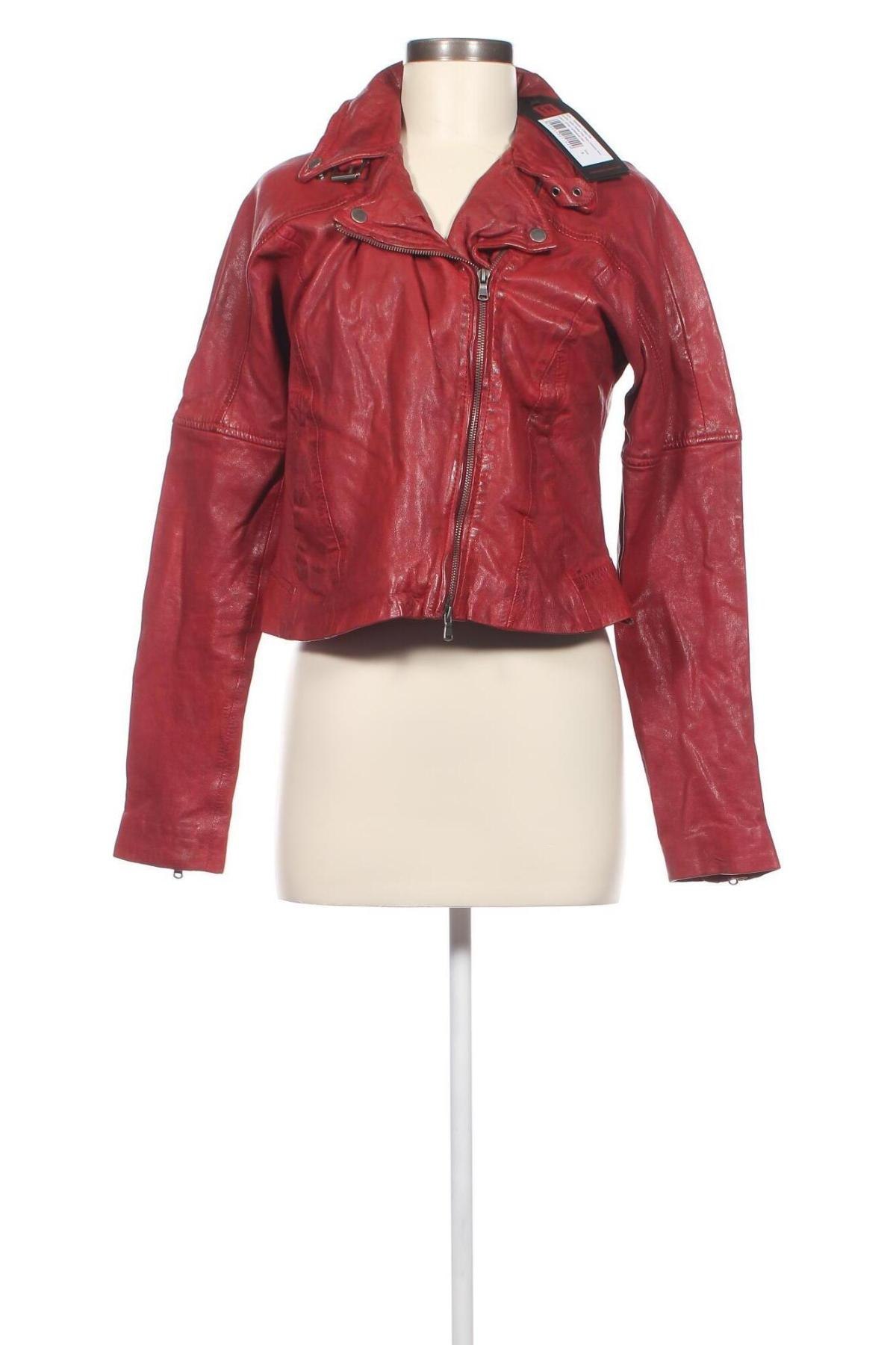 Dámska kožená bunda  Freaky Nation, Veľkosť S, Farba Červená, Cena  131,95 €
