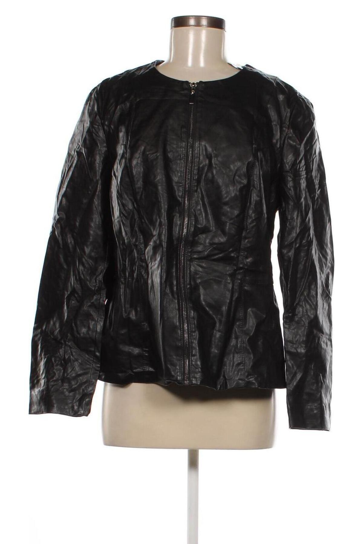 Damen Lederjacke Montego, Größe XL, Farbe Schwarz, Preis 9,55 €