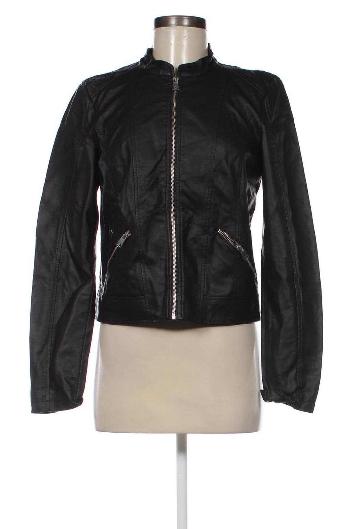 Dámska kožená bunda  Vero Moda, Veľkosť M, Farba Čierna, Cena  9,04 €