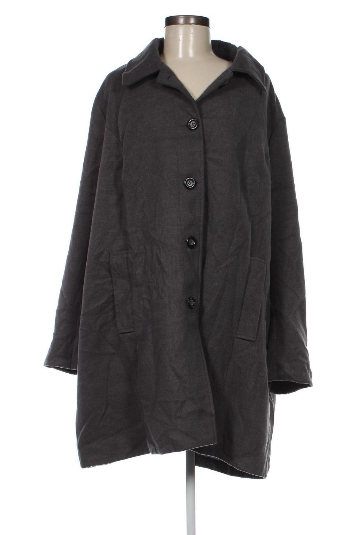 Γυναικείο παλτό, Μέγεθος 3XL, Χρώμα Γκρί, Τιμή 16,55 €