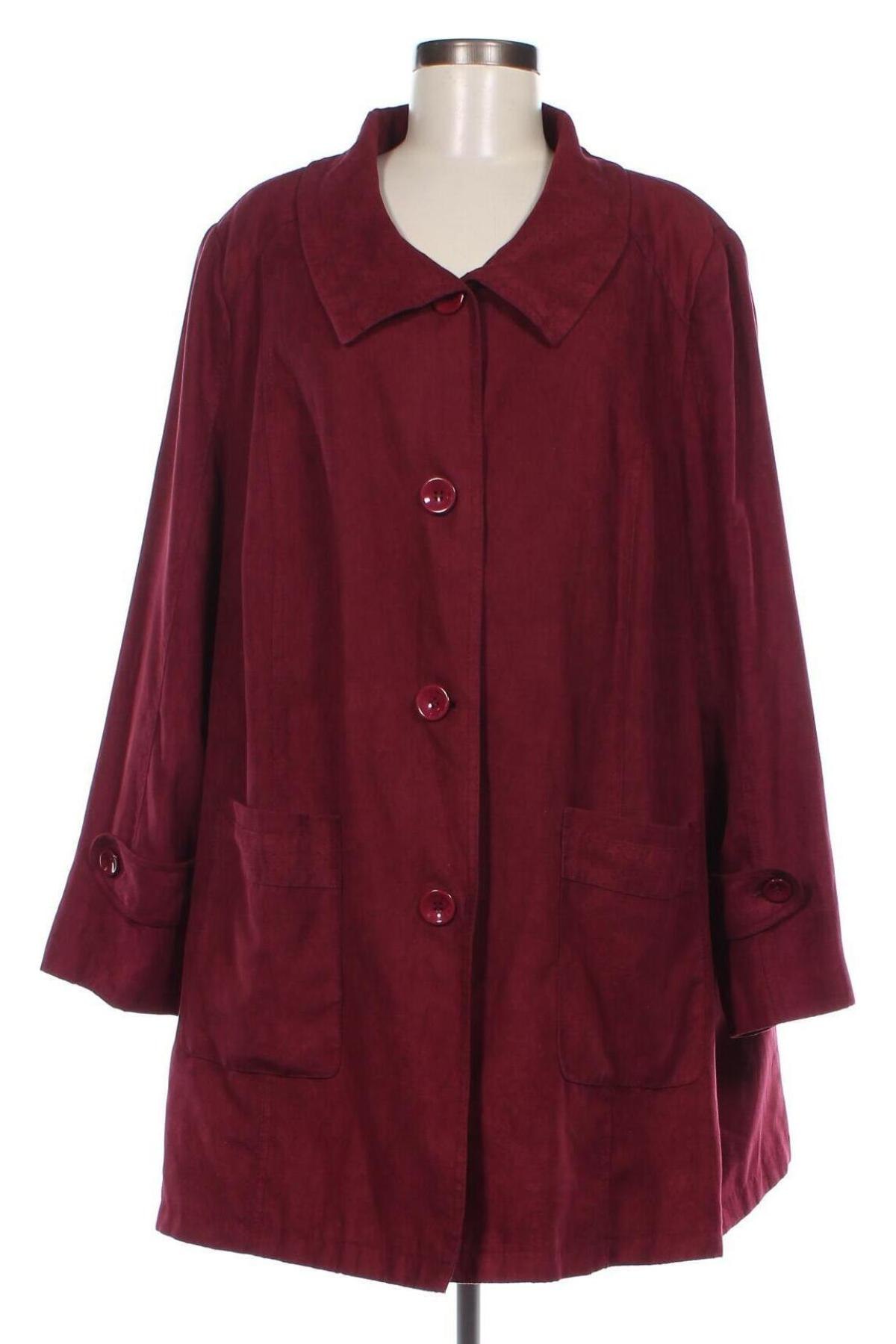 Γυναικείο παλτό, Μέγεθος 3XL, Χρώμα Κόκκινο, Τιμή 4,75 €