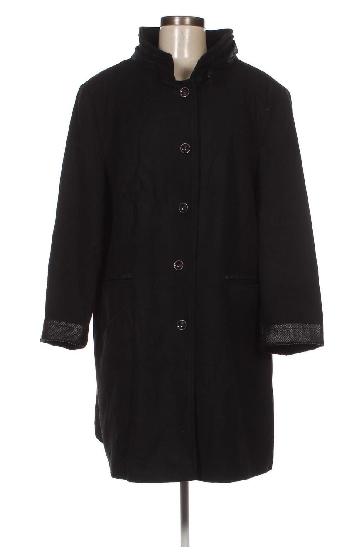 Γυναικείο παλτό Gelco, Μέγεθος XXL, Χρώμα Μαύρο, Τιμή 9,93 €