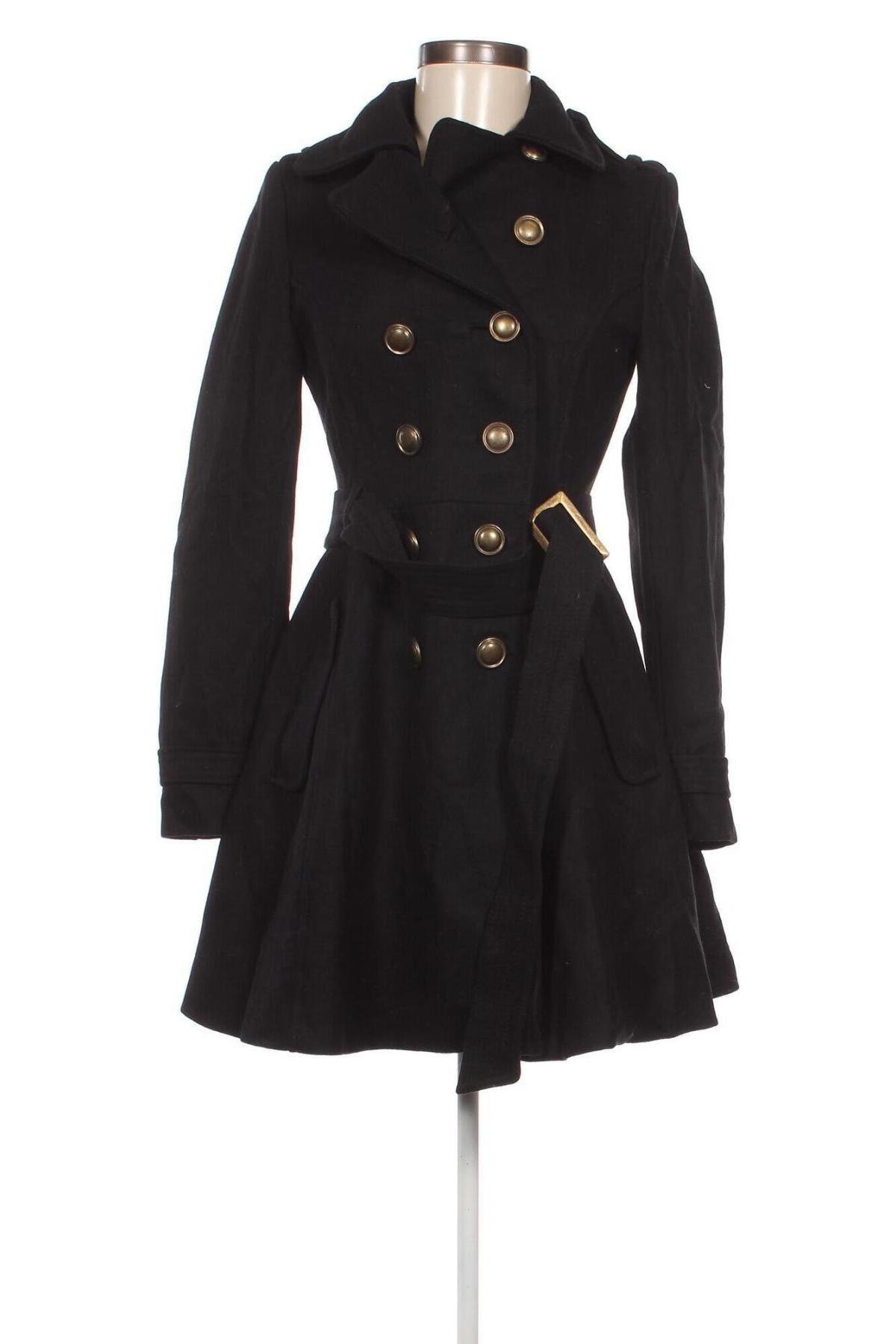 Дамско палто H&M Divided, Размер S, Цвят Черен, Цена 56,71 лв.